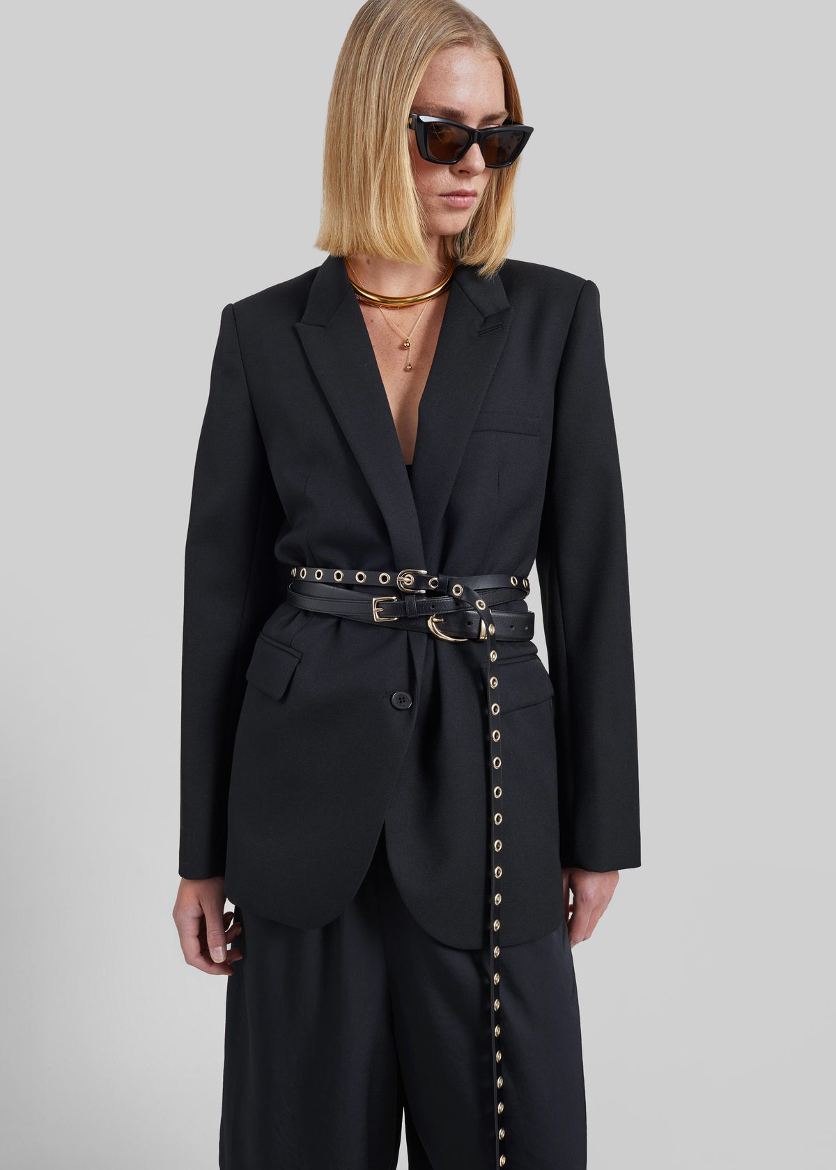 Amelia Tailored Blazer - Black - 7