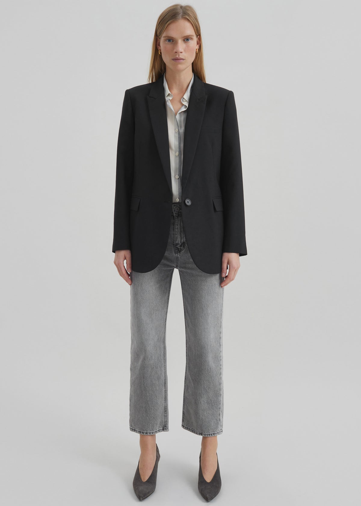 Amelia Tailored Blazer - Black - 5