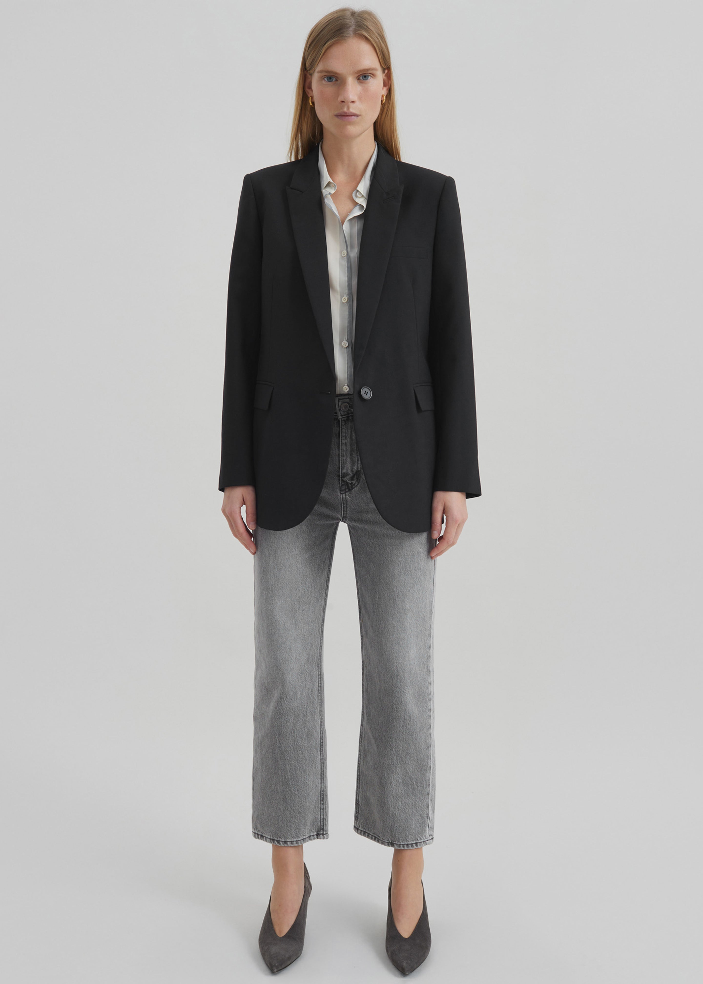 Amelia Tailored Blazer - Black - 5