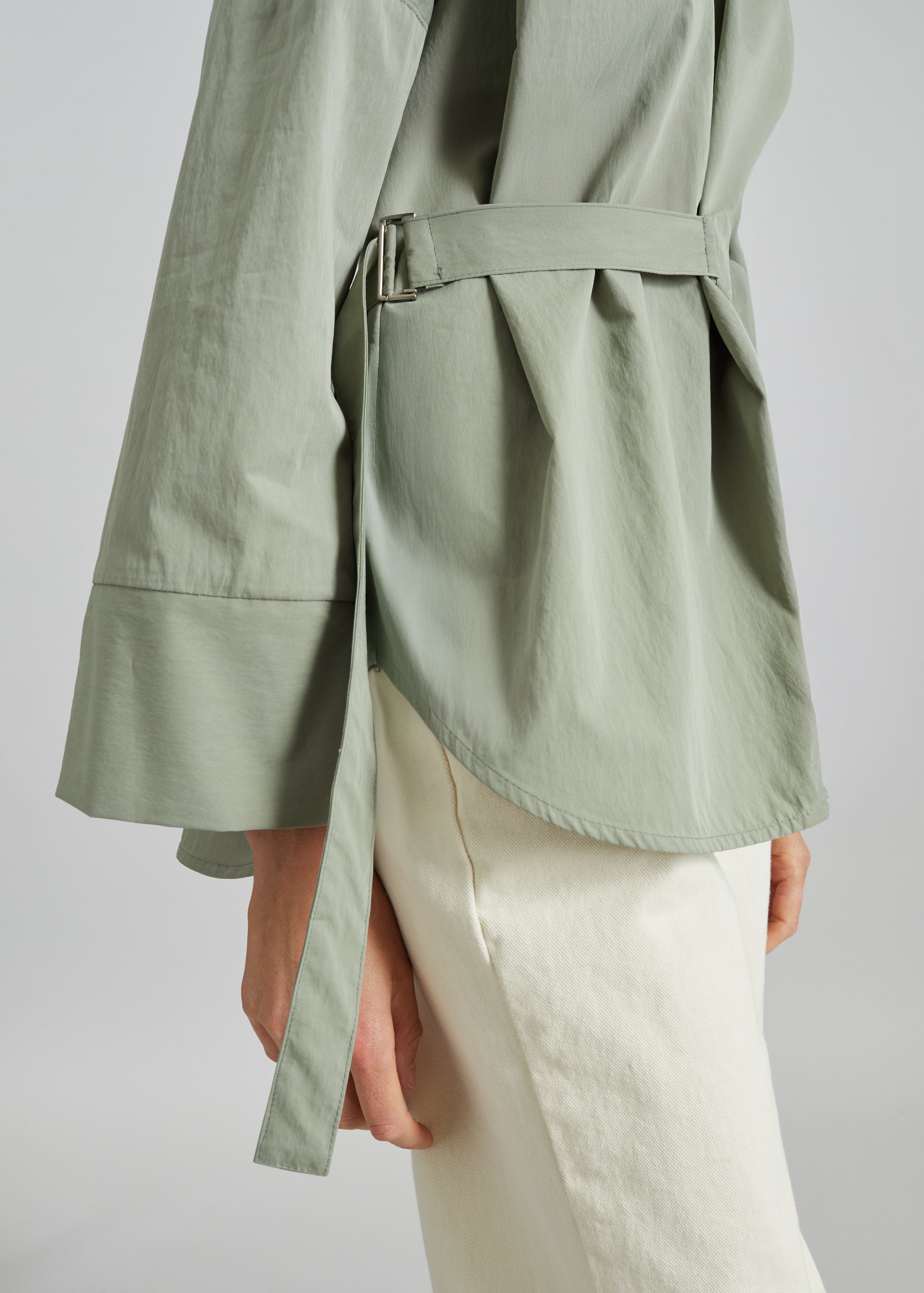 Ames Belted Top - Sage - 7