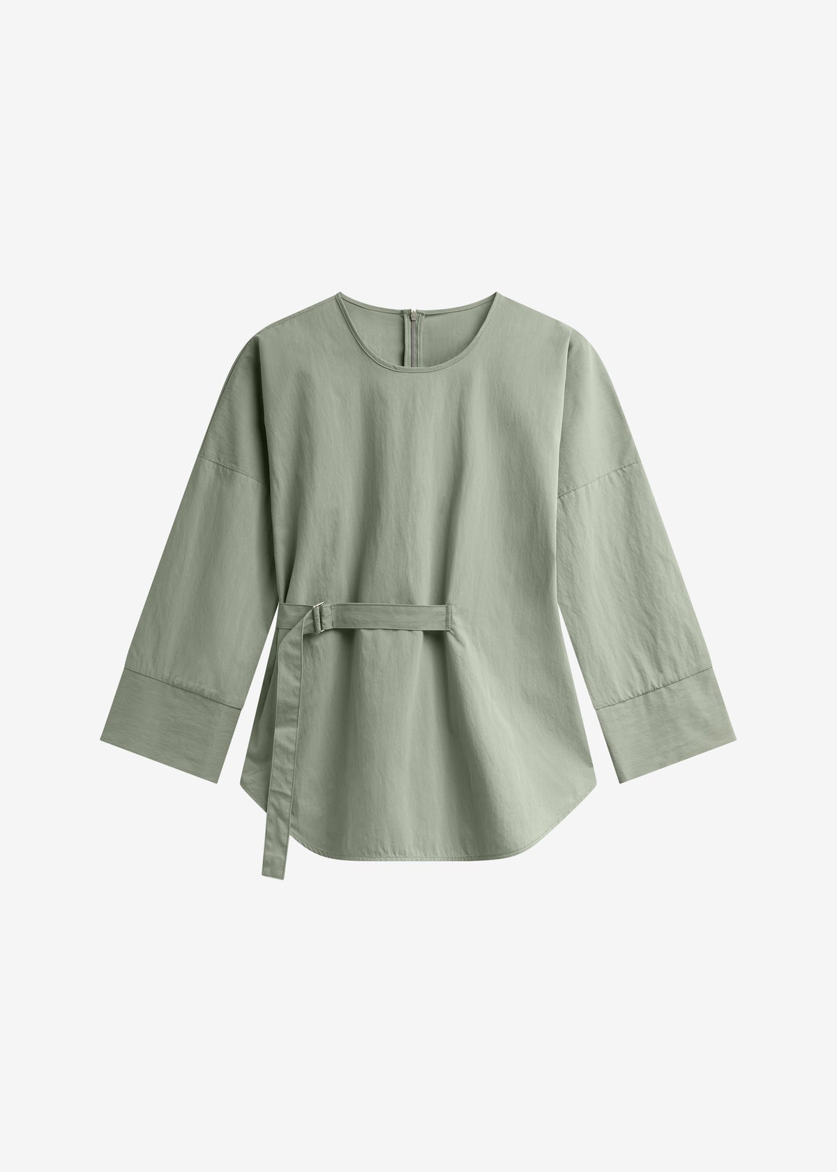 Ames Belted Top - Sage - 9