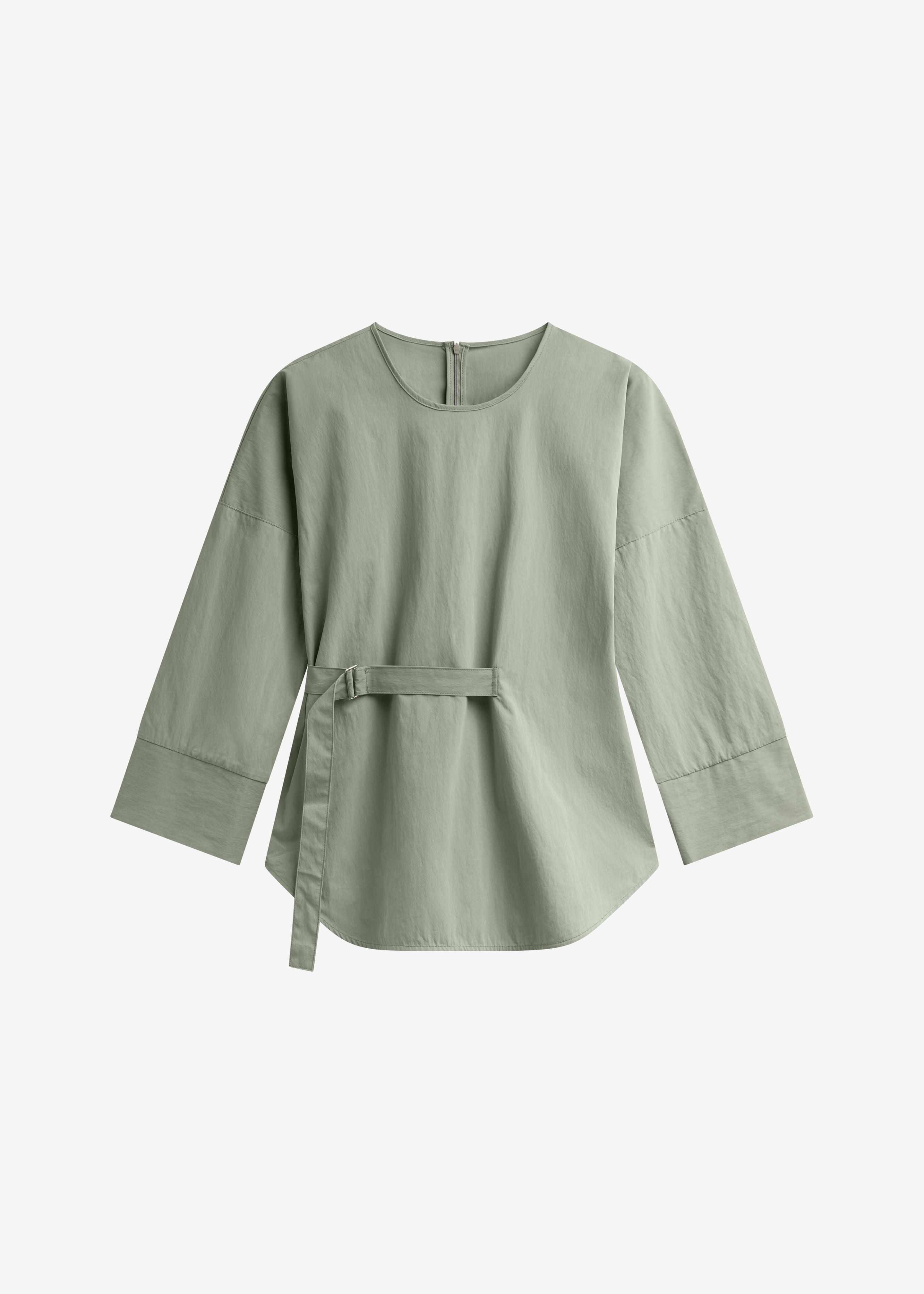 Ames Belted Top - Sage - 9
