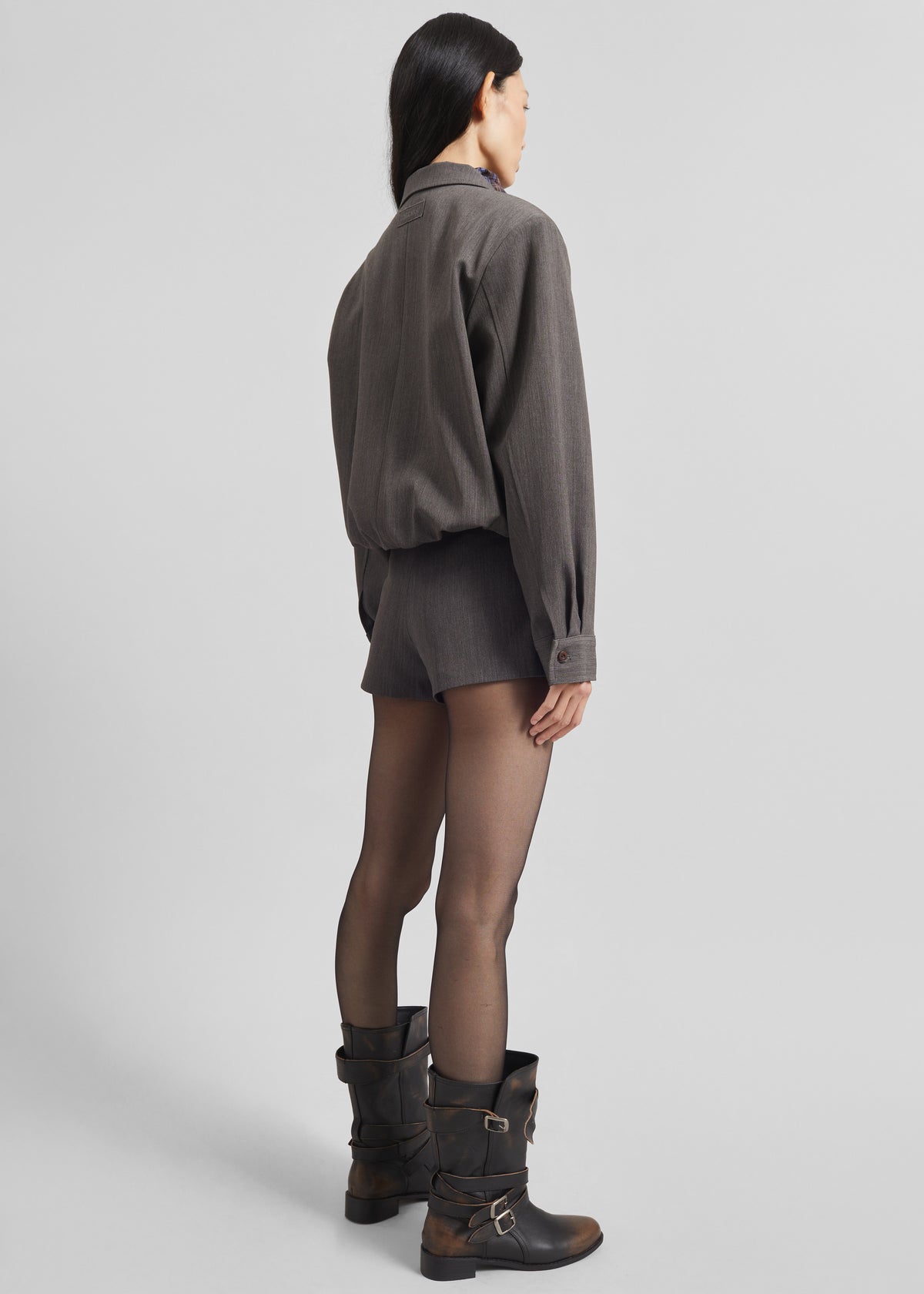 Amilly Padded Jacket - Grey Melange - 7