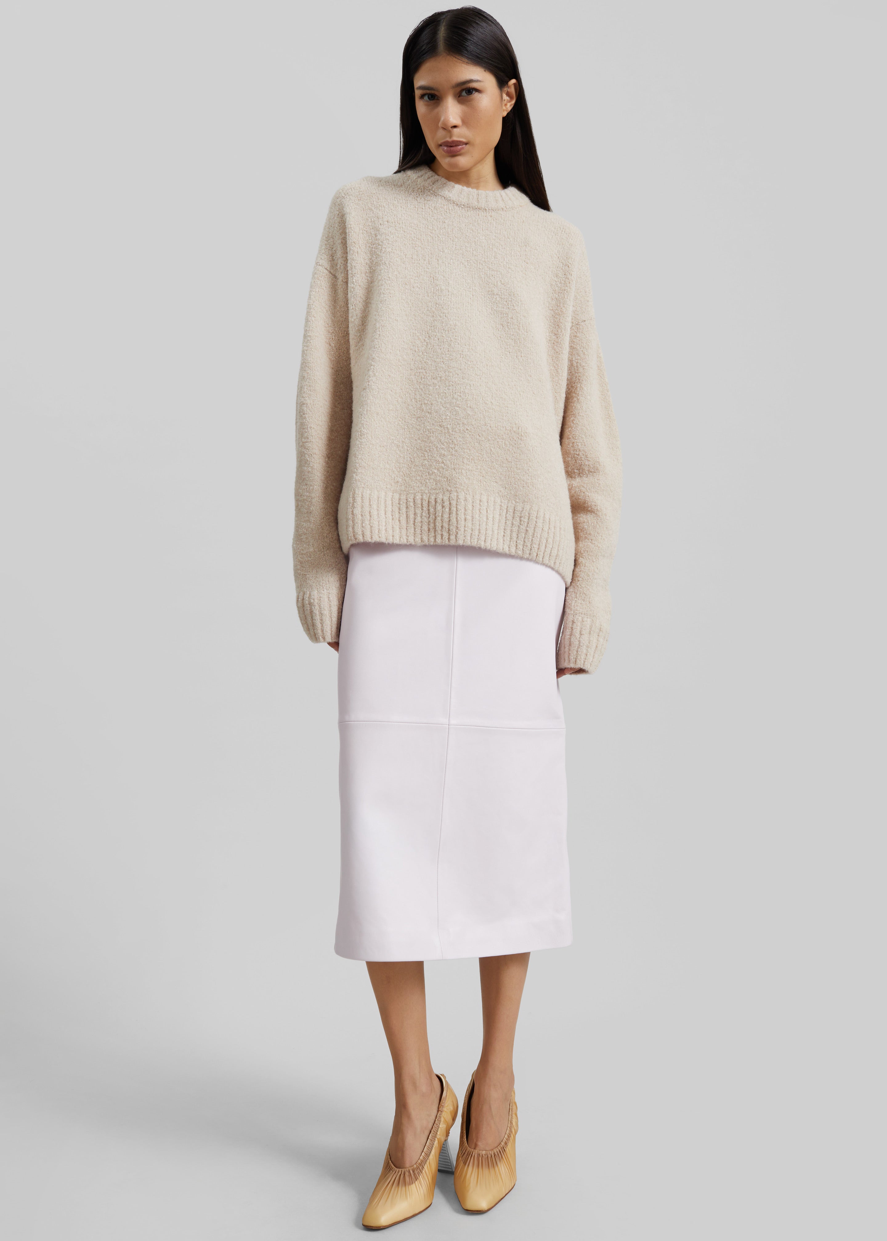 Amish Supplies Crewneck Sweater - Beige - 4