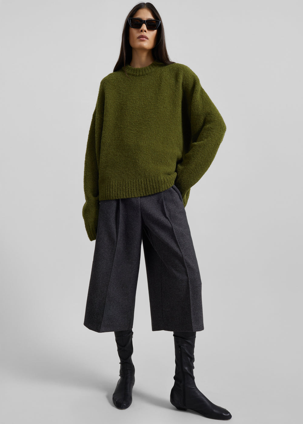 Amish Supplies Bouclè Knit Sweater - Acid Green