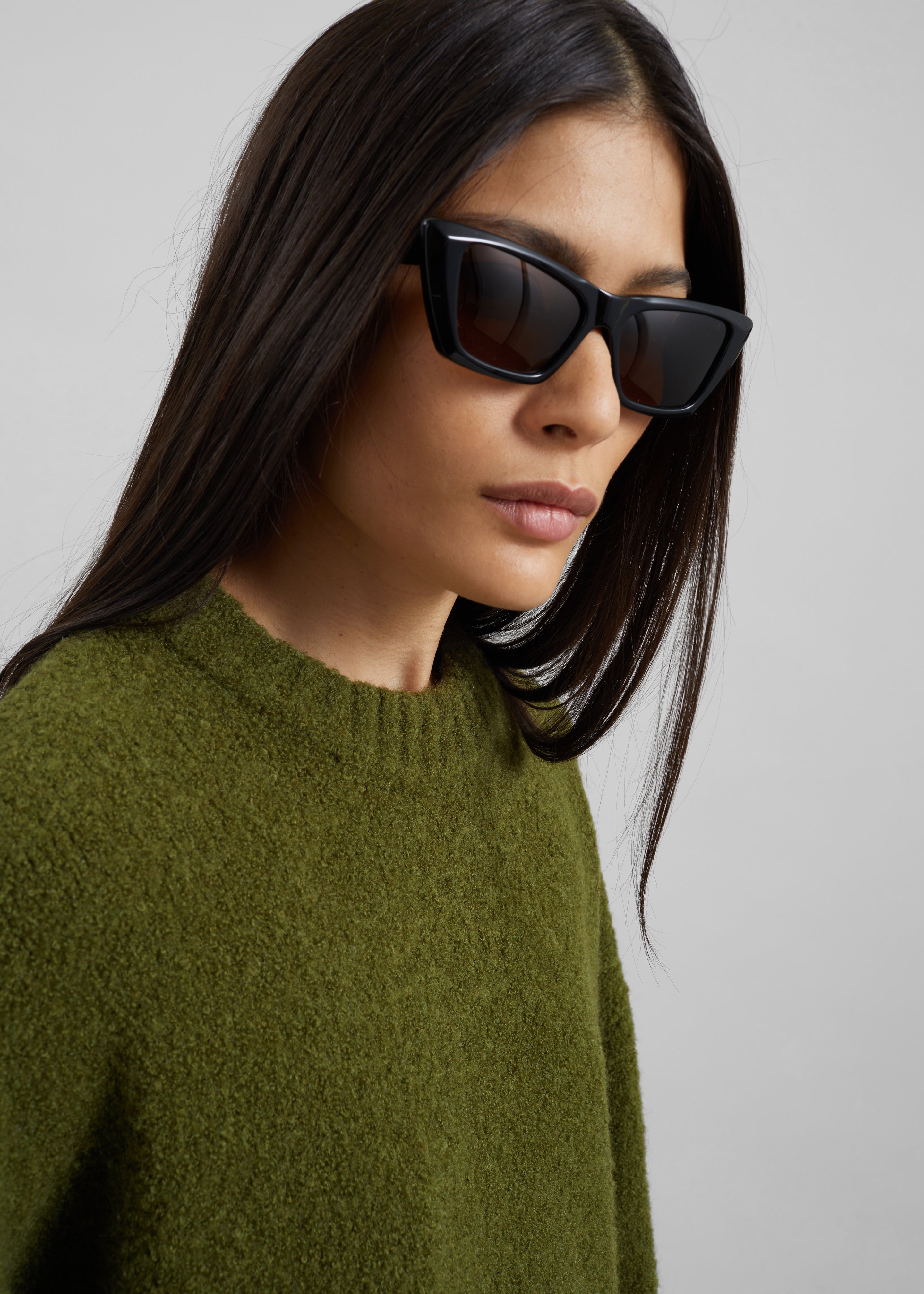 Amish Supplies Bouclè Knit Sweater - Acid Green - 3