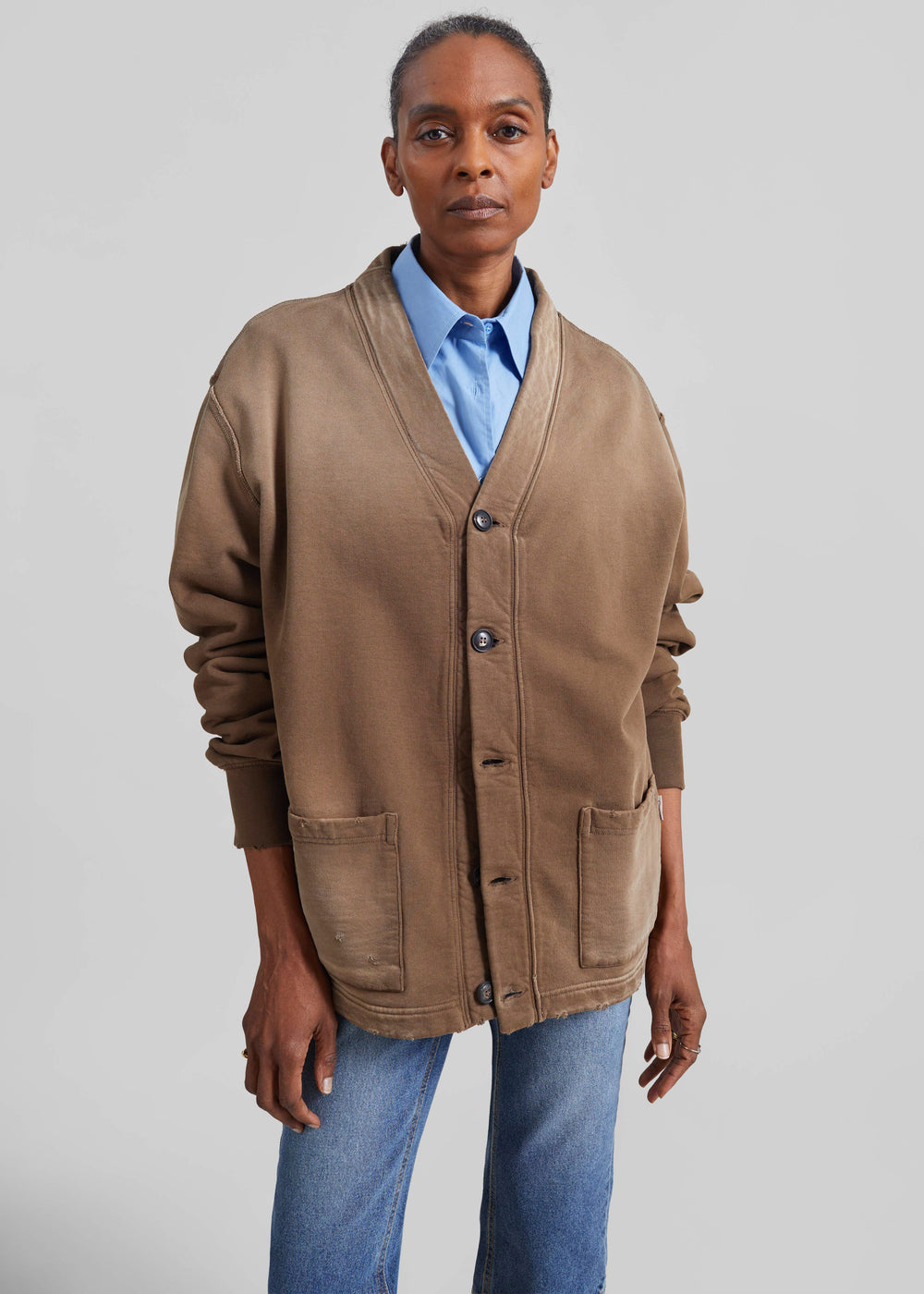 Amish Supplies Cardigan - Mushroom - 1