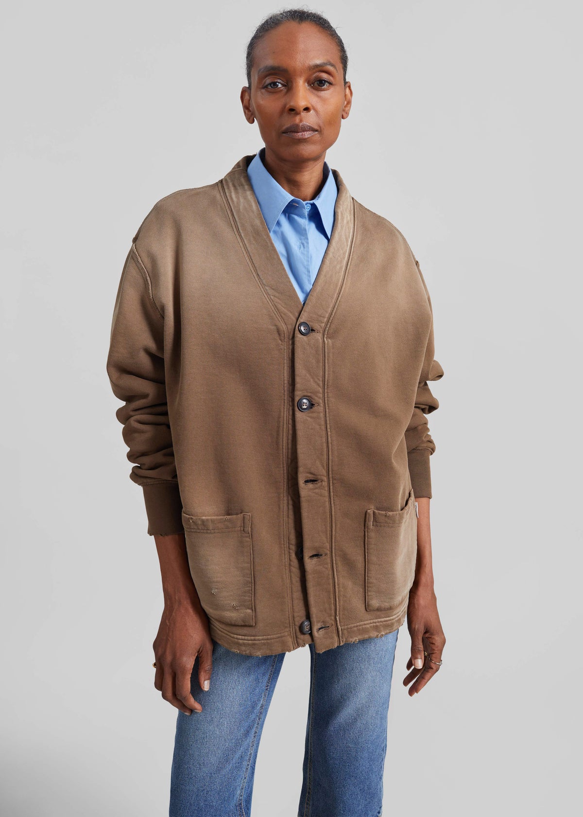 Amish Supplies Cardigan - Mushroom