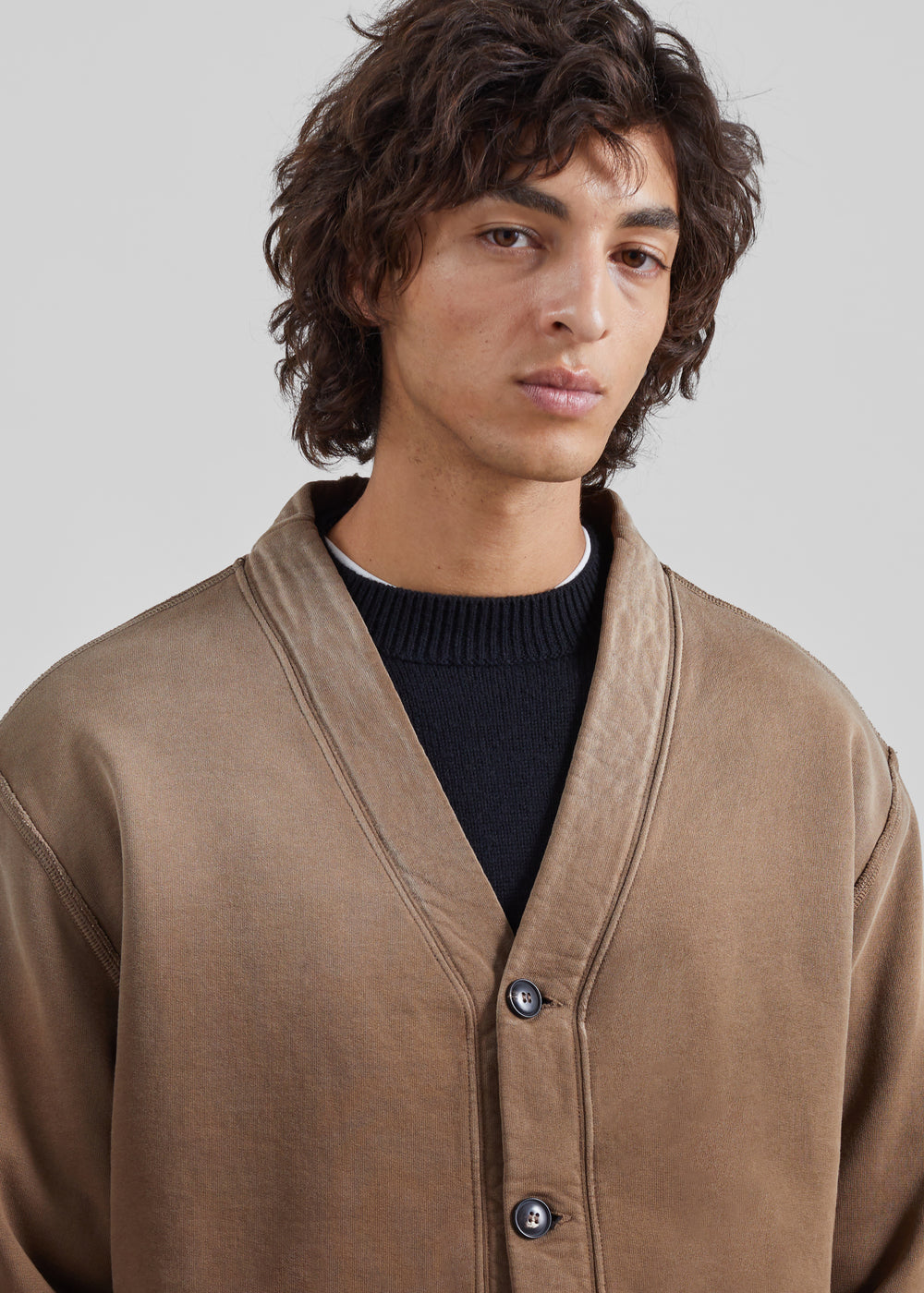 Amish Supplies Cardigan - Mushroom - 1