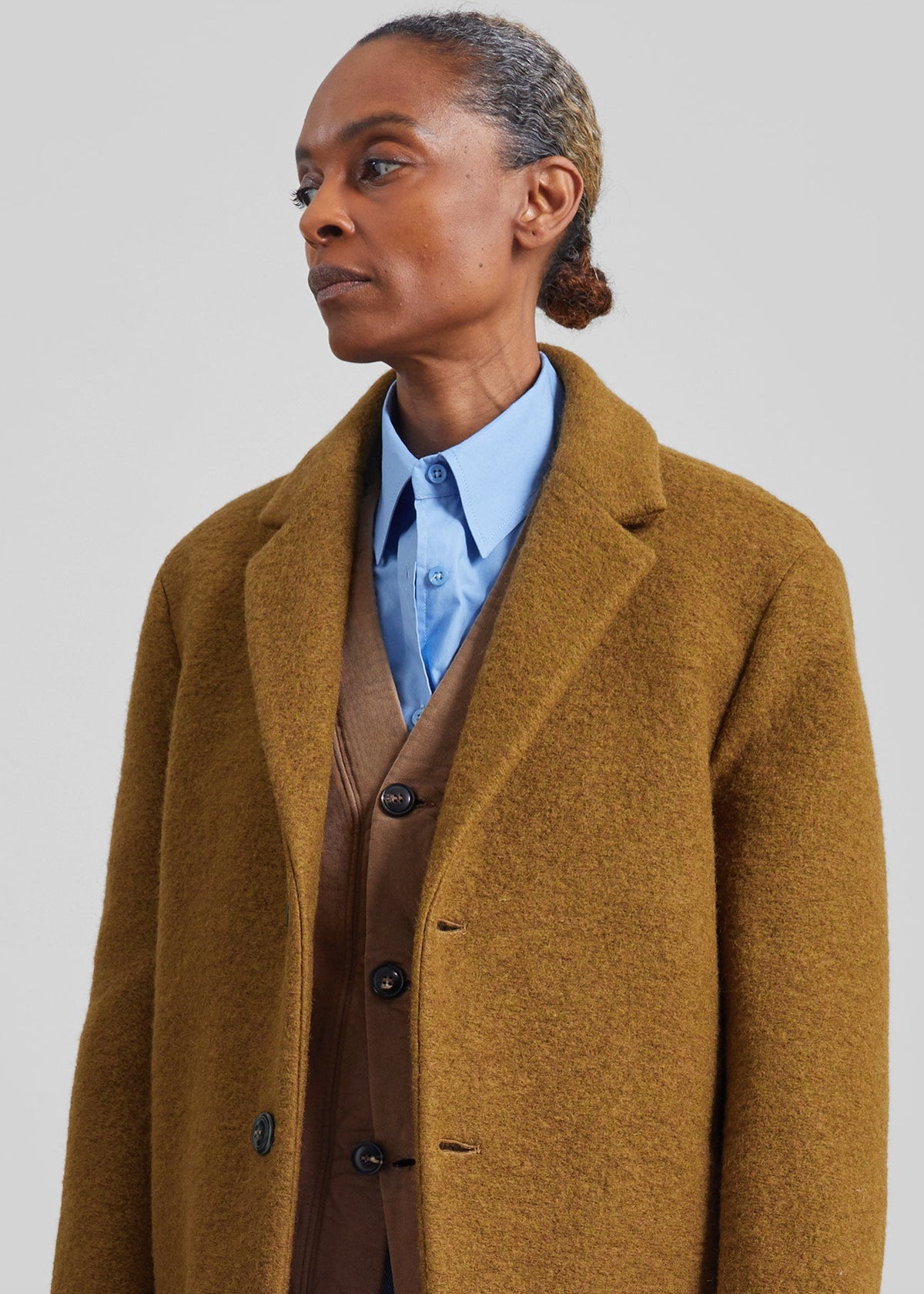Amish Supplies Single Breasted Coat - Brown