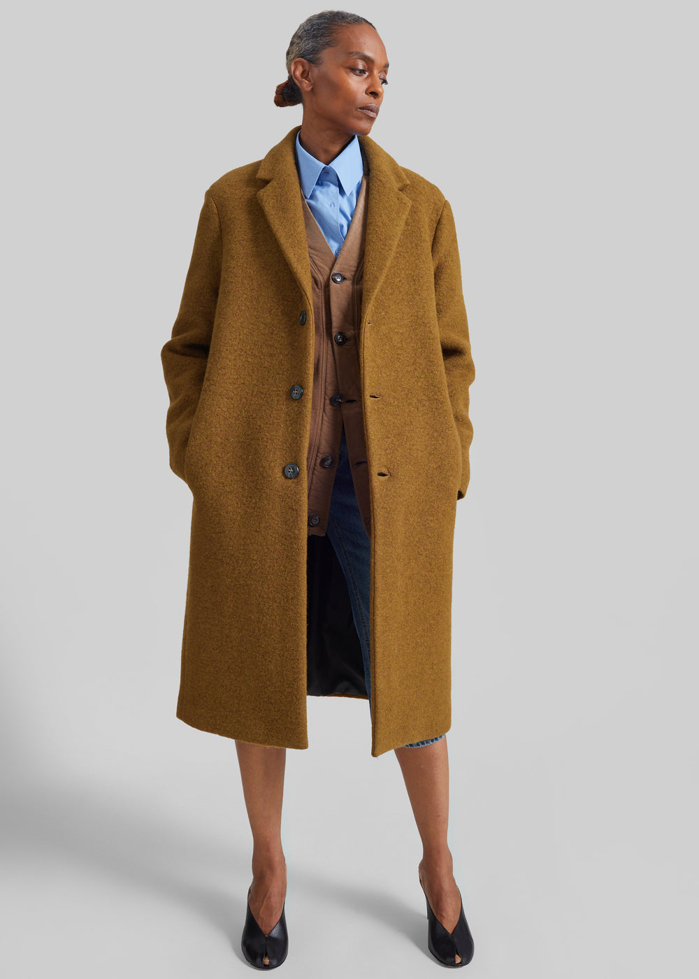 Amish Supplies Single Breasted Coat - Brown