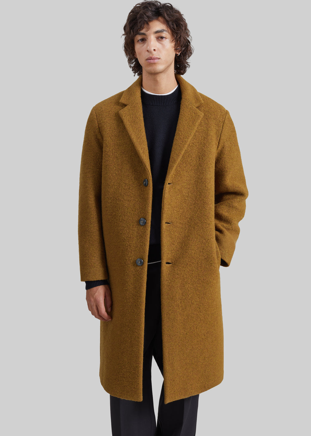 Amish Supplies Single Breasted Coat - Brown - 1