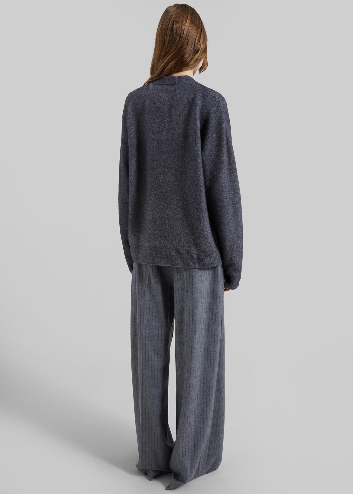 Amish Supplies Oversized Crewneck Sweater - Grey - 11