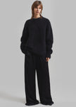 Amomento Round Neck Pullover - Black