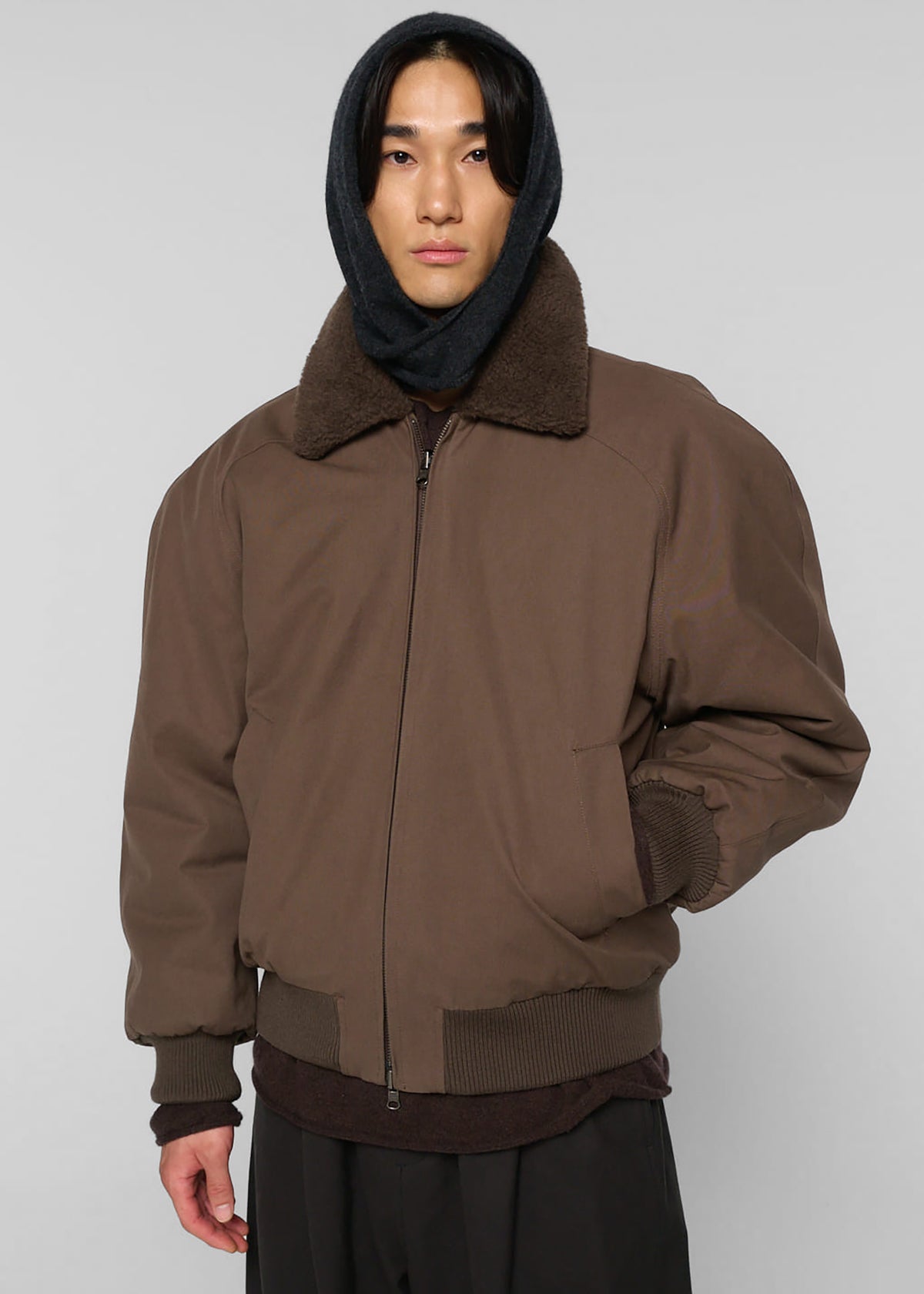 Amomento Cotton Reversible Shearling Jumper - Brown