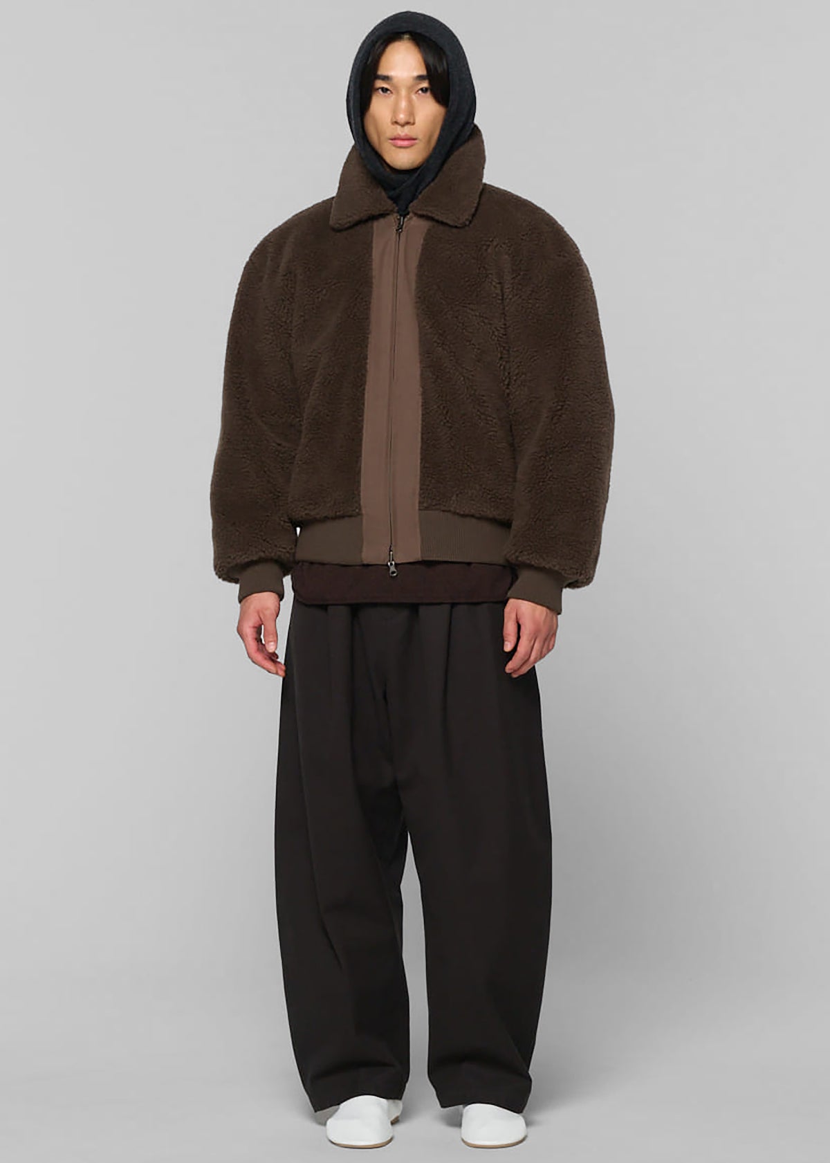 Amomento Cotton Reversible Shearling Jumper - Brown