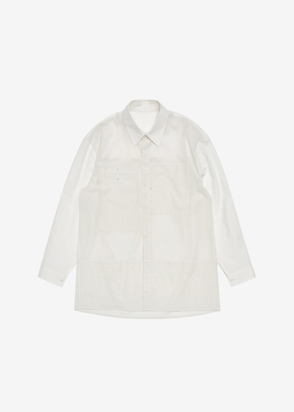 Amomento Drawer Pocket Shirt - Ivory - 8