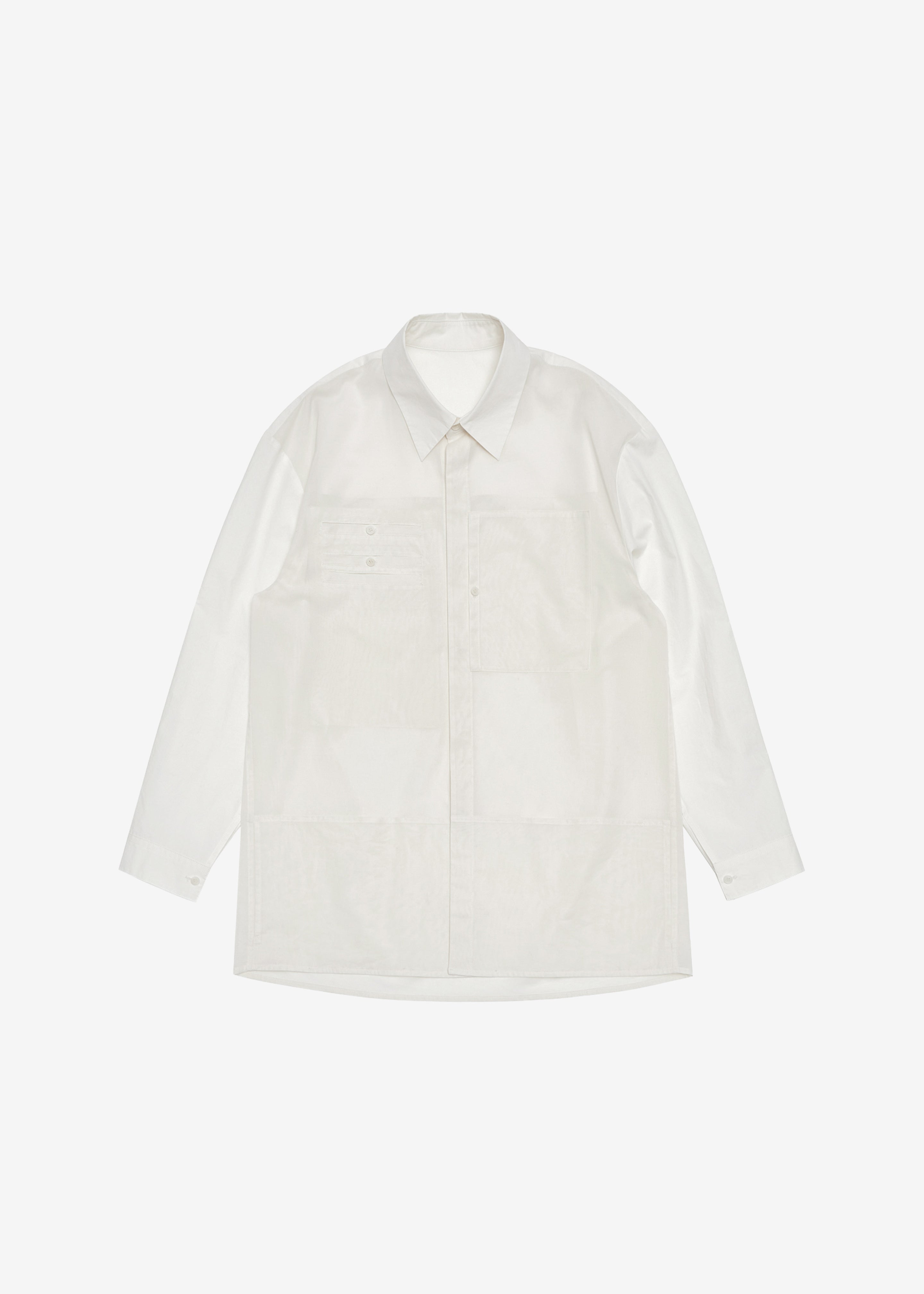 Amomento Drawer Pocket Shirt - Ivory - 8