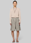 Amomento Linen Drawstring Shorts - Beige