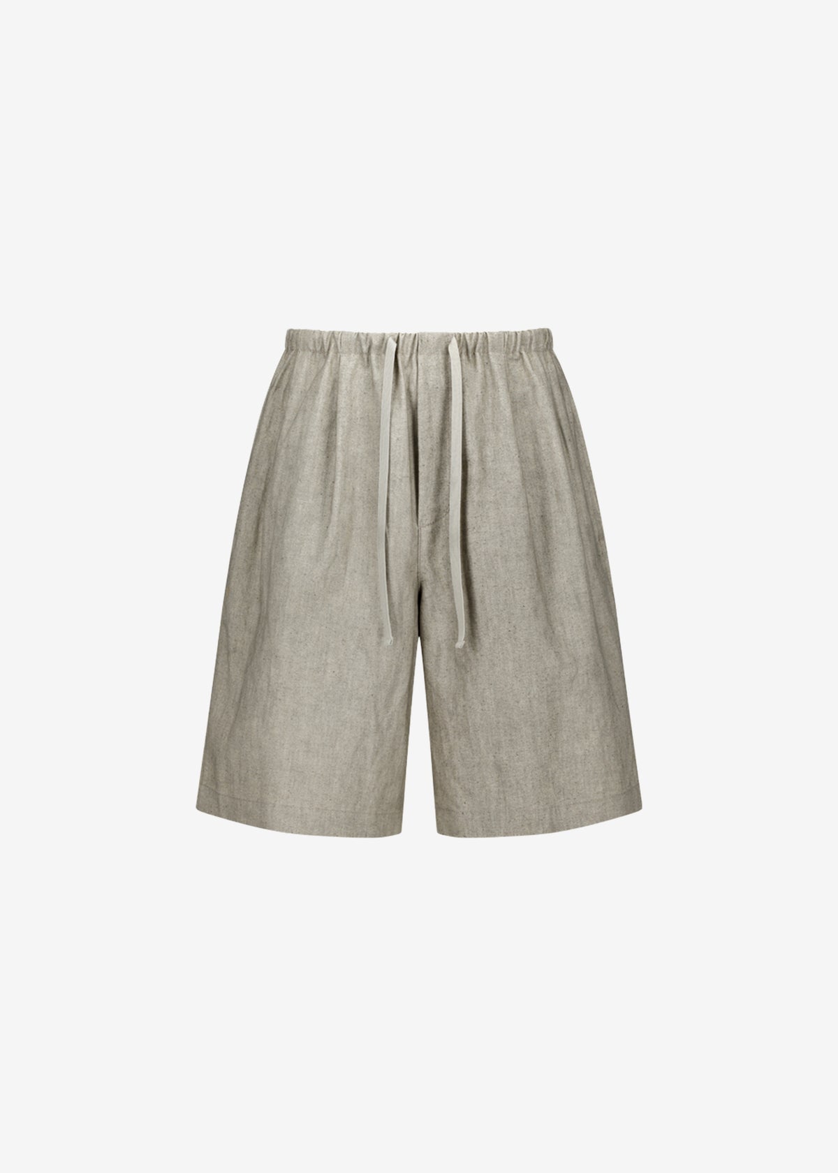 Amomento Linen Drawstring Shorts - Beige - 6
