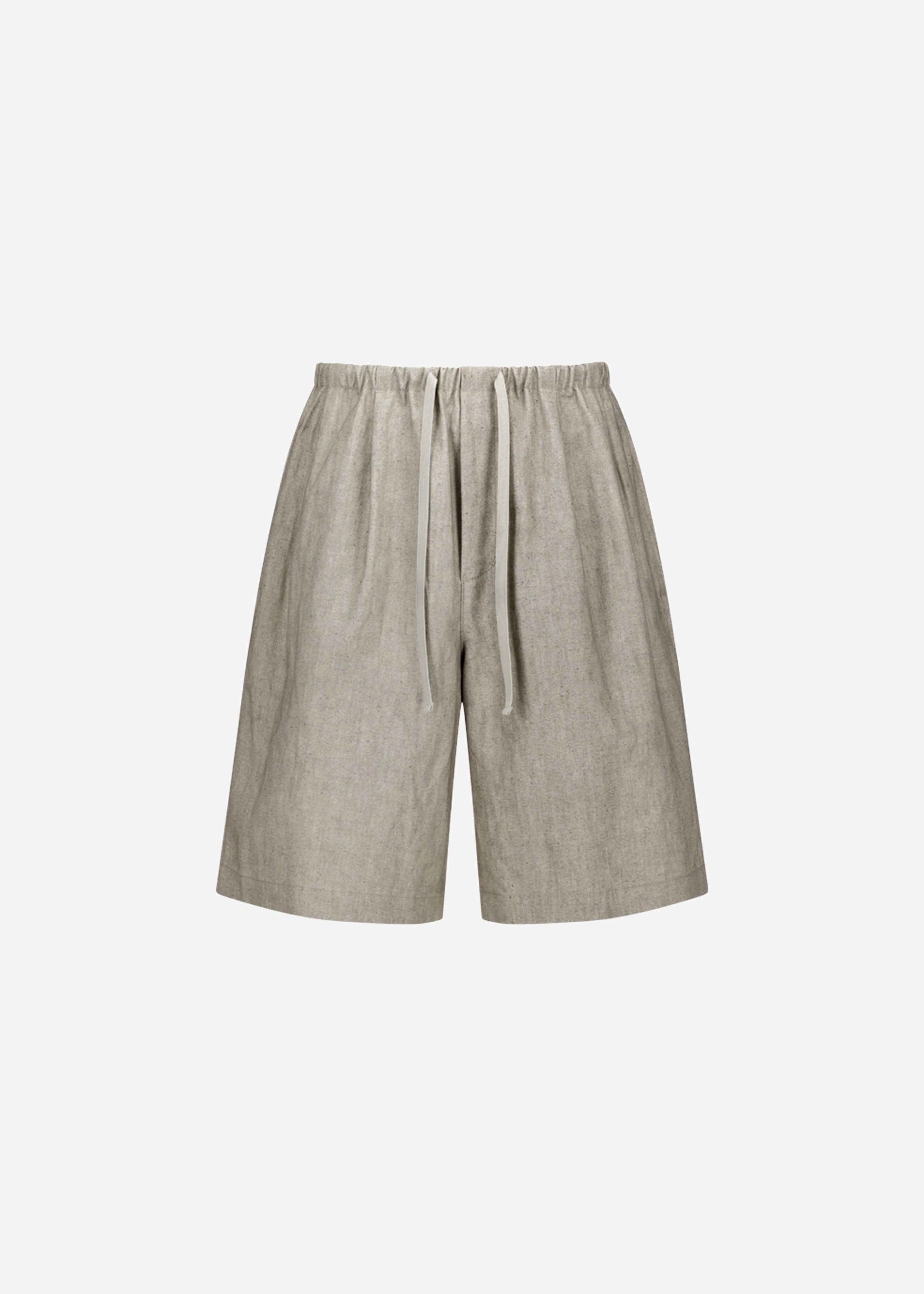 Amomento Linen Drawstring Shorts - Beige - 6