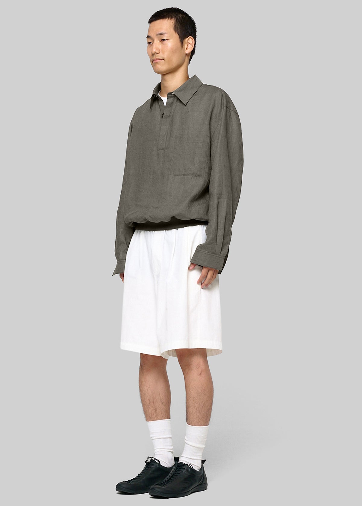 Amomento Linen Pullover - Khaki - 4