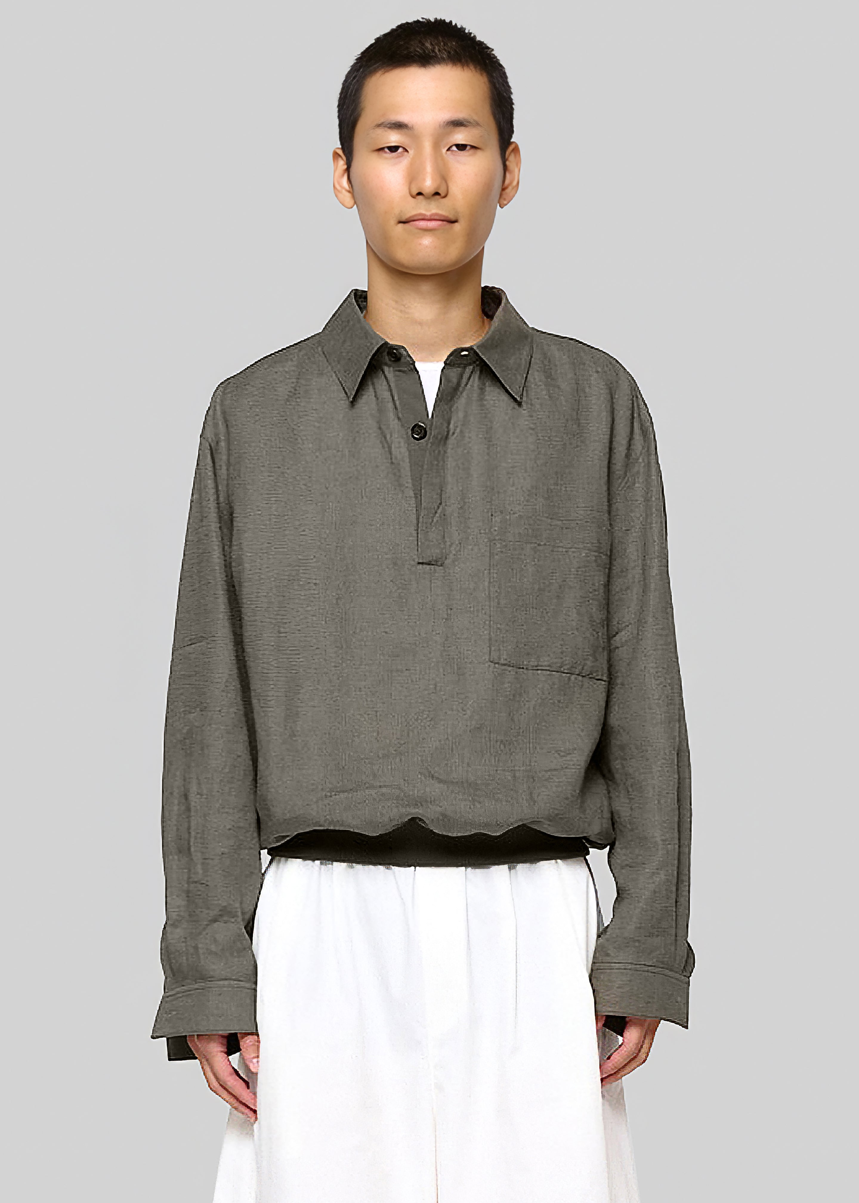 Amomento Linen Pullover - Khaki - 3