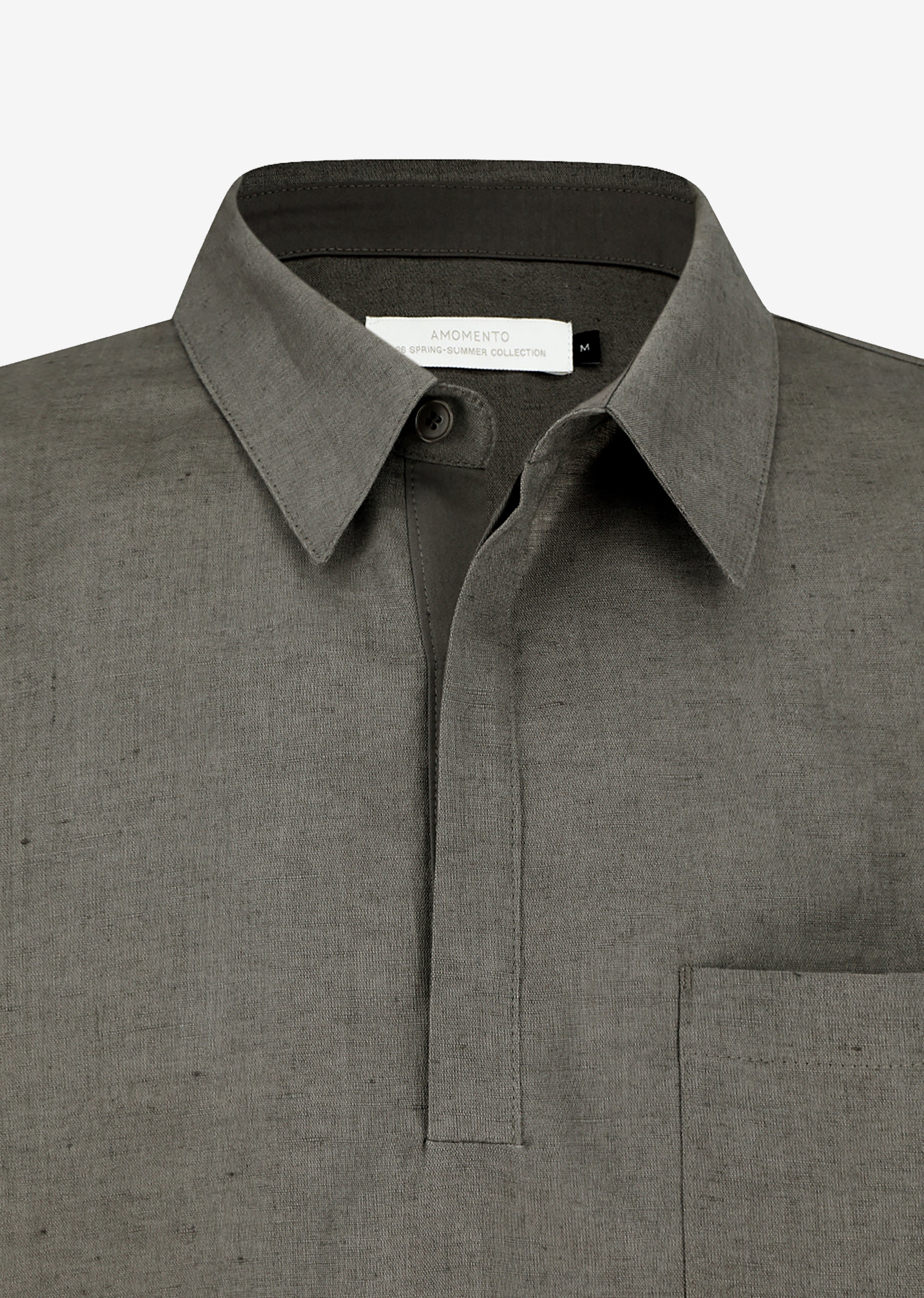 Amomento Linen Pullover - Khaki - 6