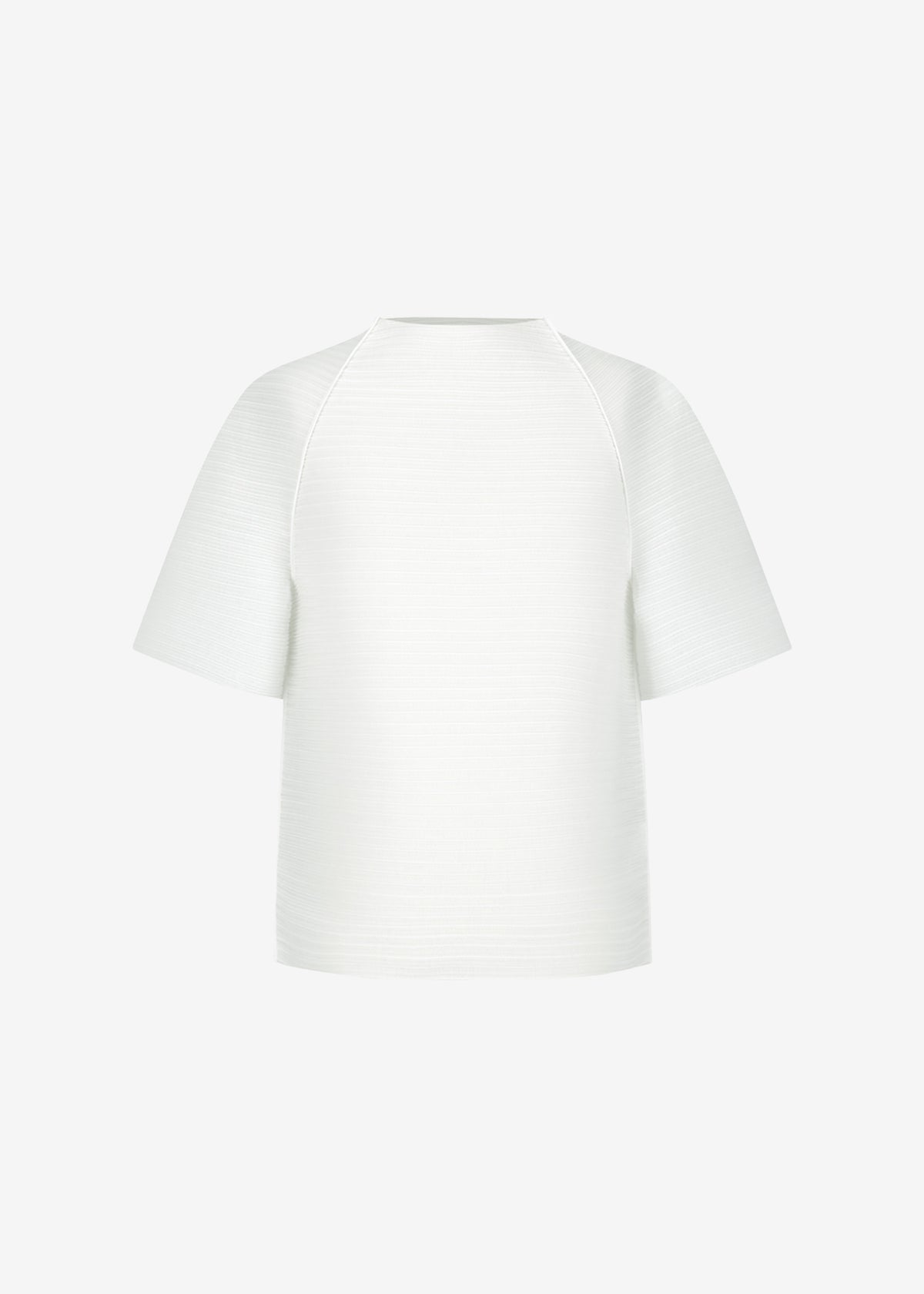 Amomento Men's Pleats Raglan Top - White - 7