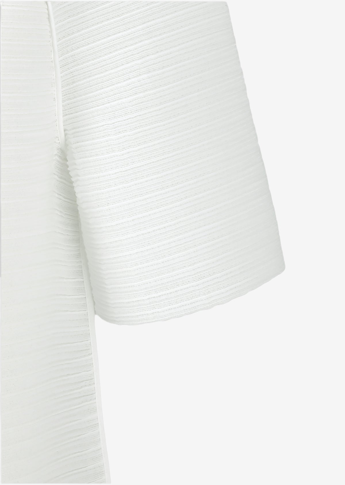 Amomento Men's Pleats Raglan Top - White - 5