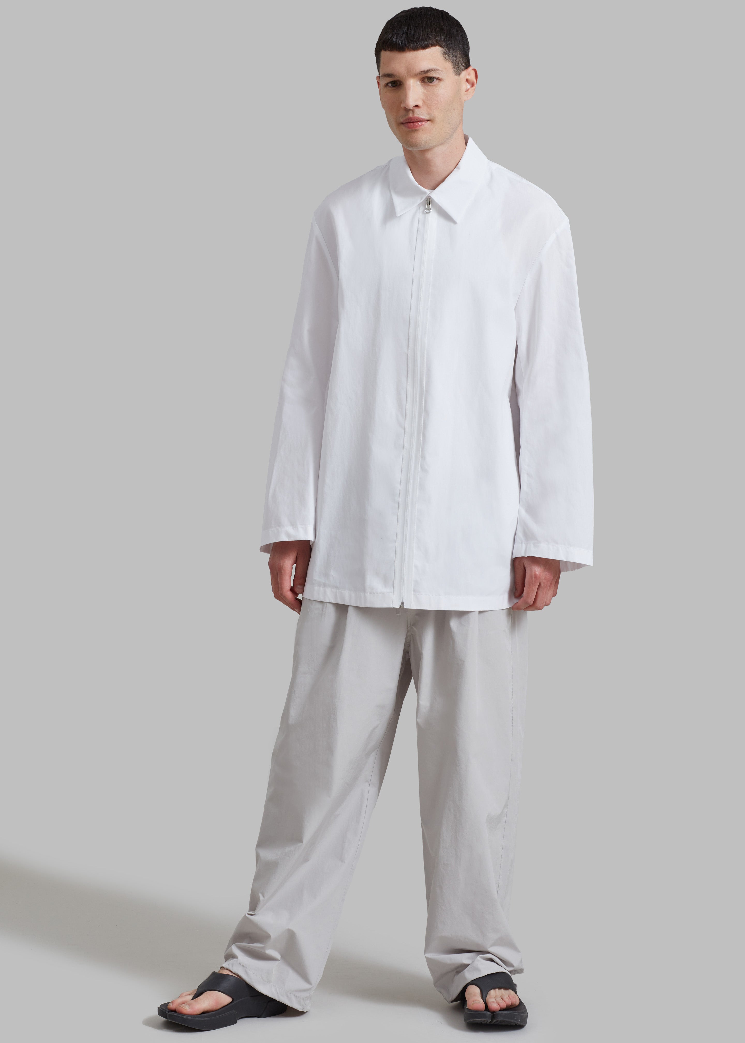 White 2025 half coat