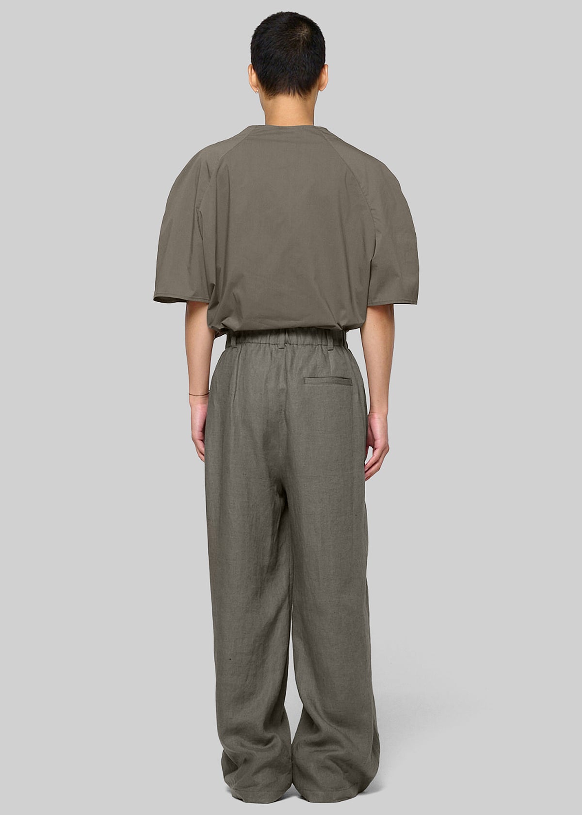 Amomento Raglan Cowl Neck Top - Khaki - 4