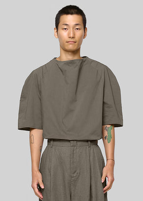 Amomento Raglan Cowl Neck Top - Khaki