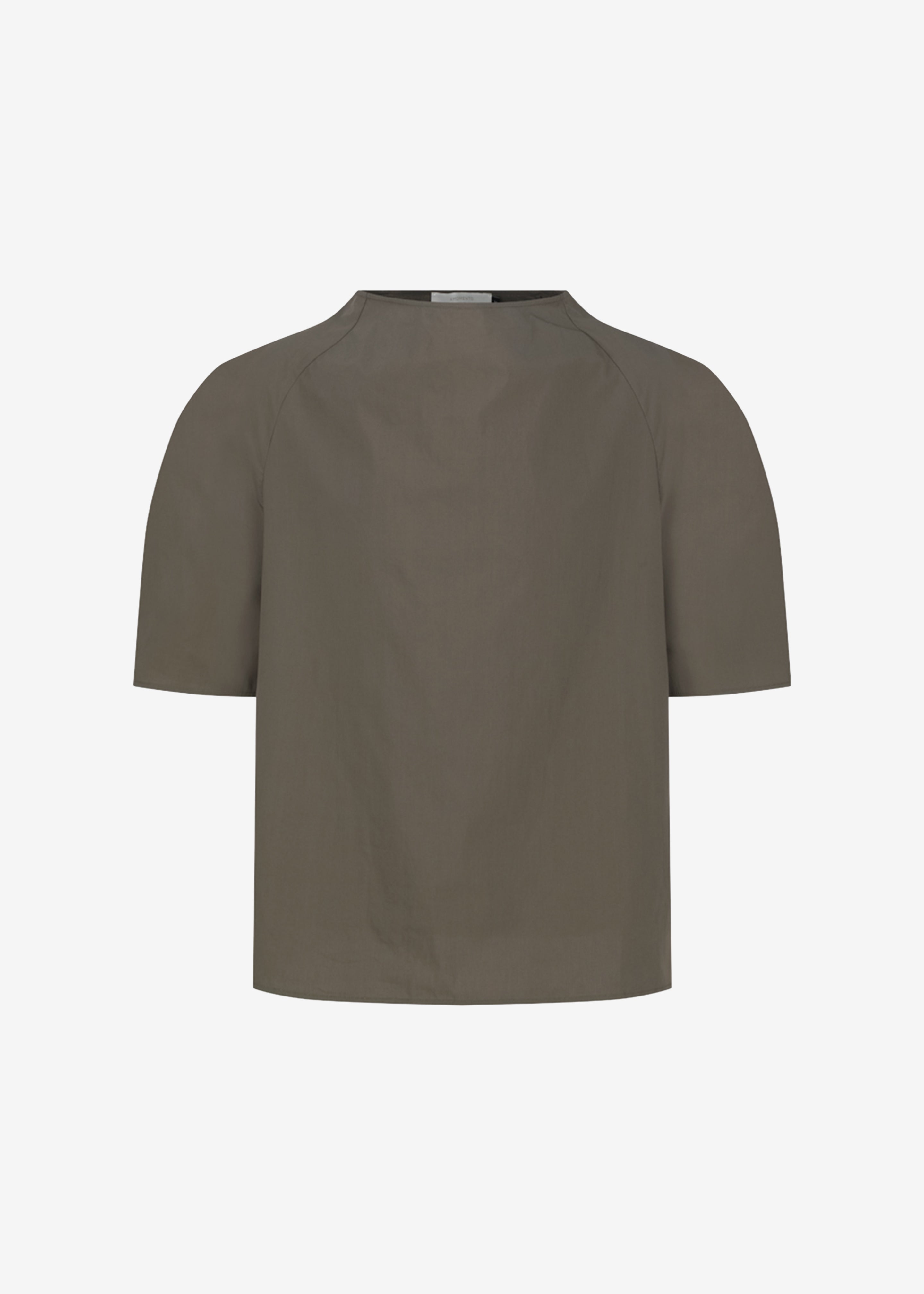 Amomento Raglan Cowl Neck Top - Khaki - 7