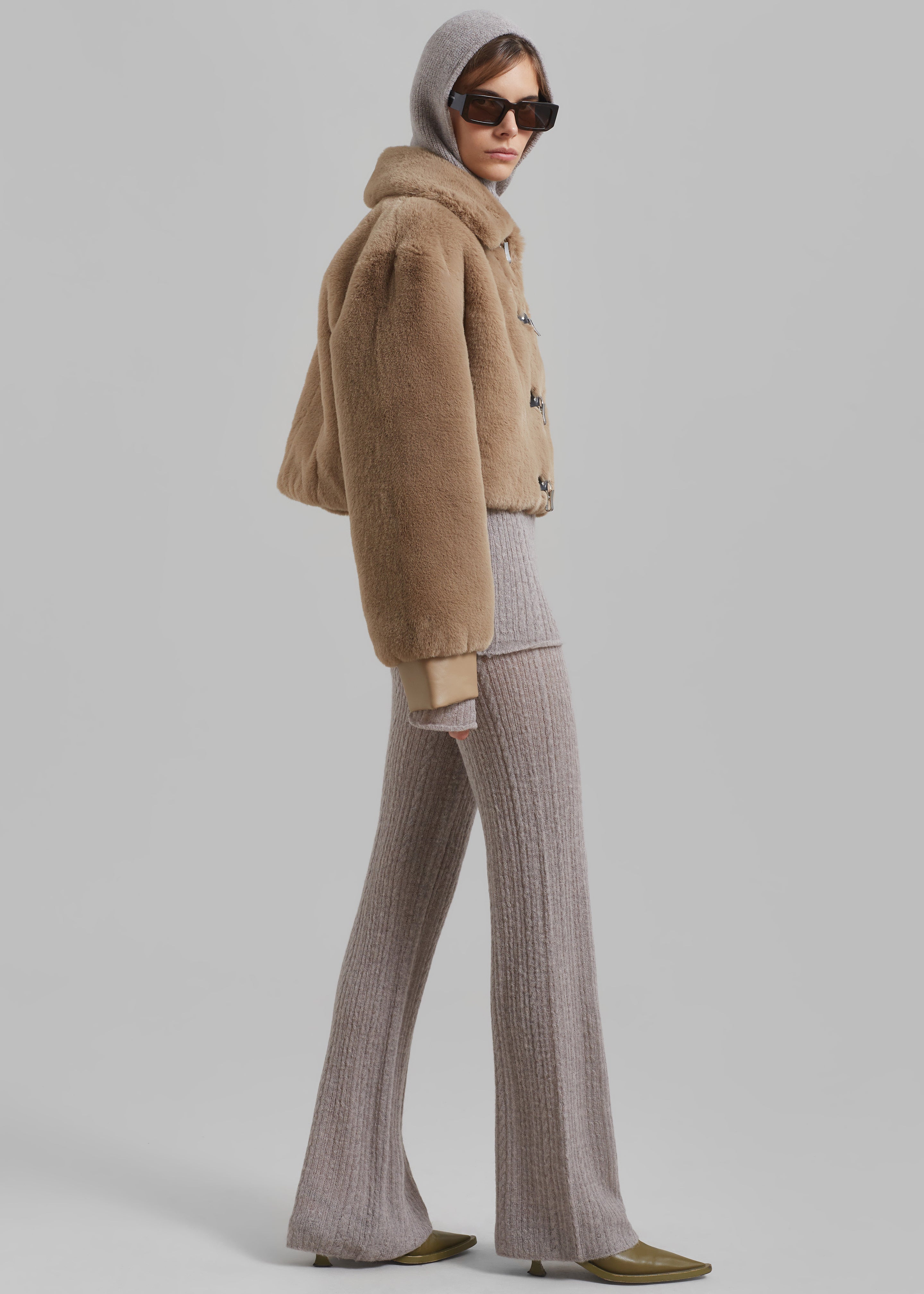Amomento Sheer Knit Pants - Charcoal – The Frankie Shop