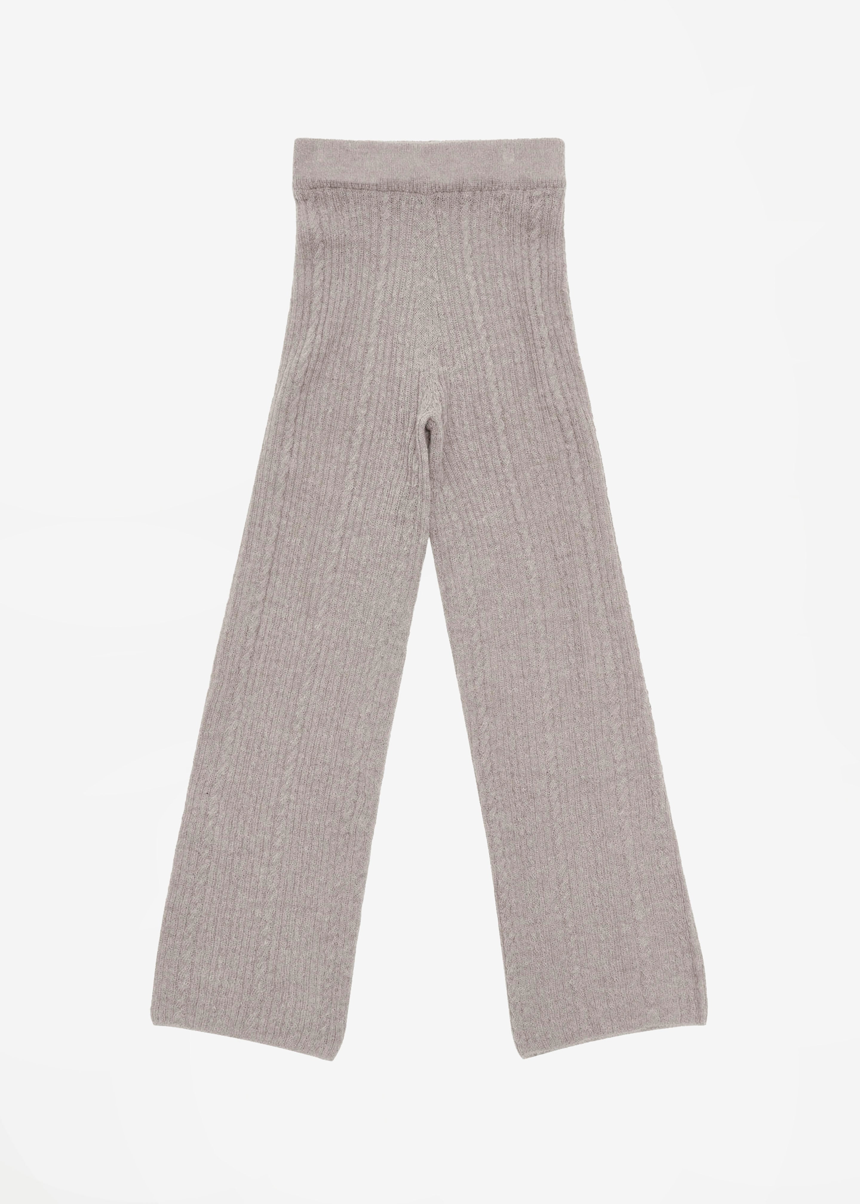 Amomento Sheer Knit Pants - Charcoal - 8
