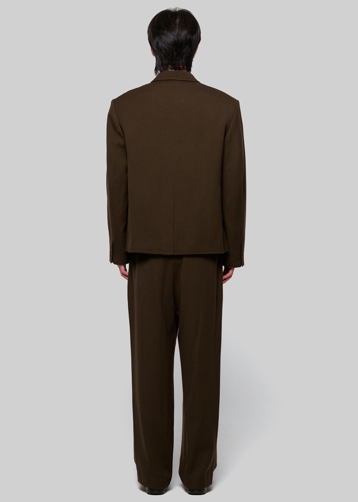 Amomento Single Breasted Wool Jacket - Brown