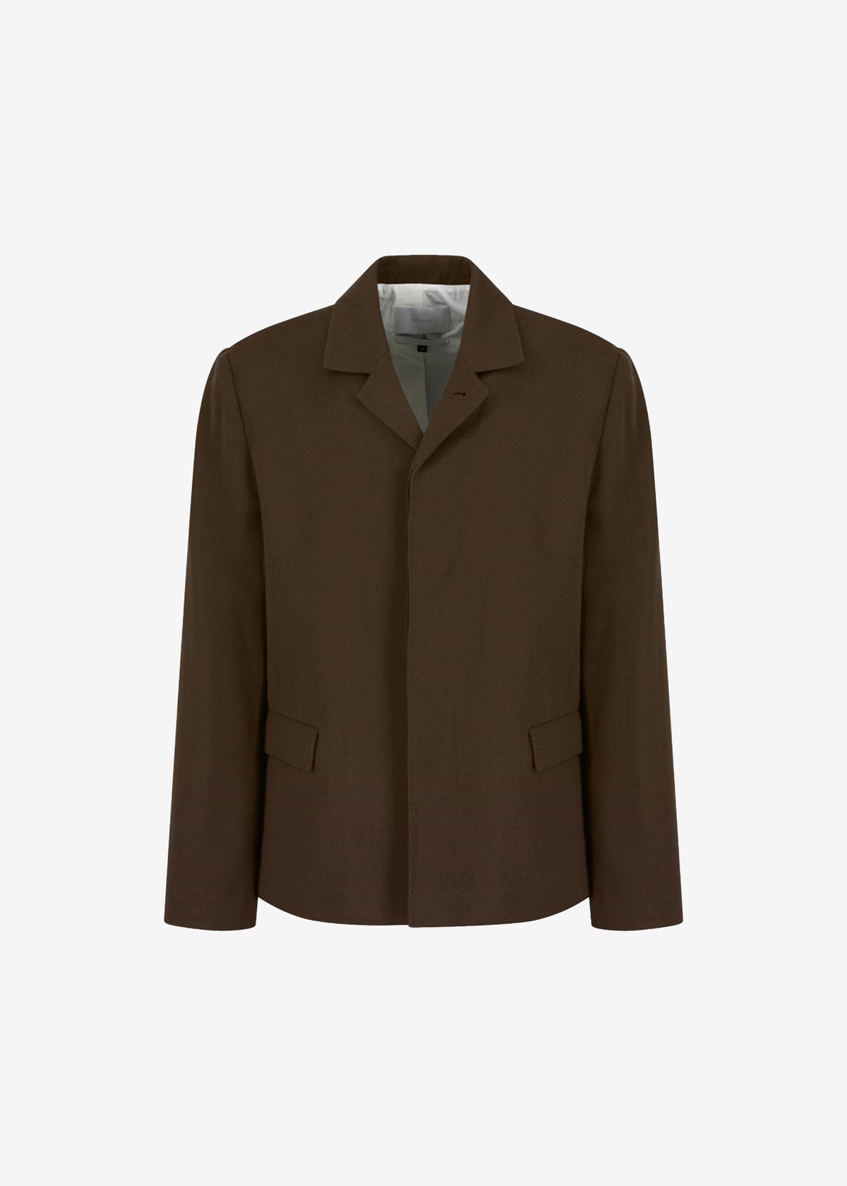 Amomento Single Breasted Wool Jacket - Brown