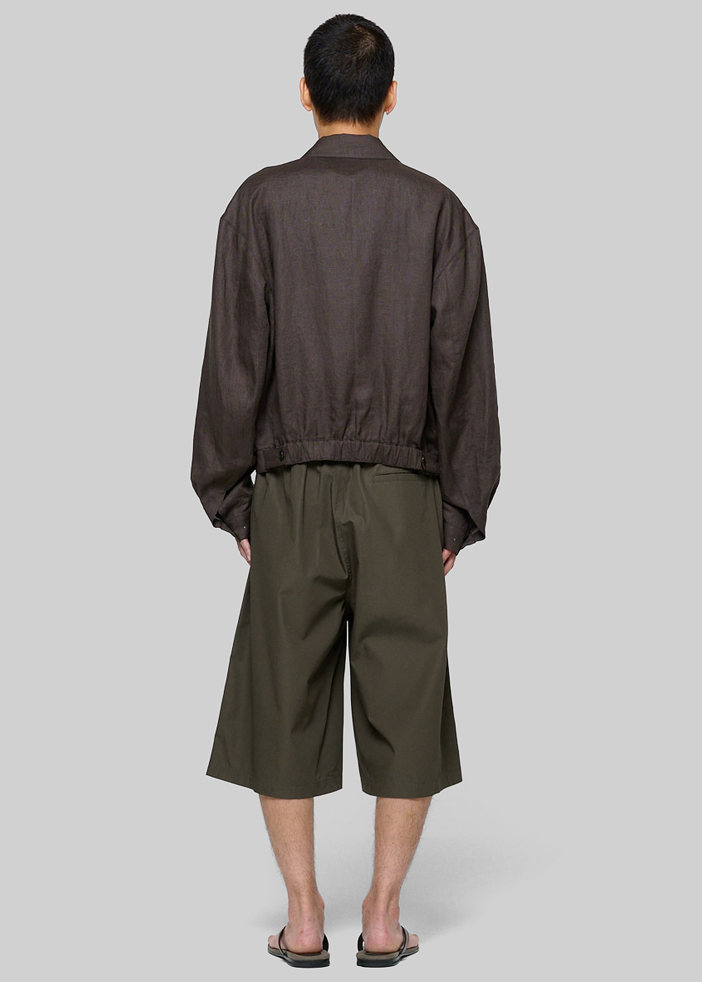 Amomento Two Tuck Wide Shorts - Brown - 4