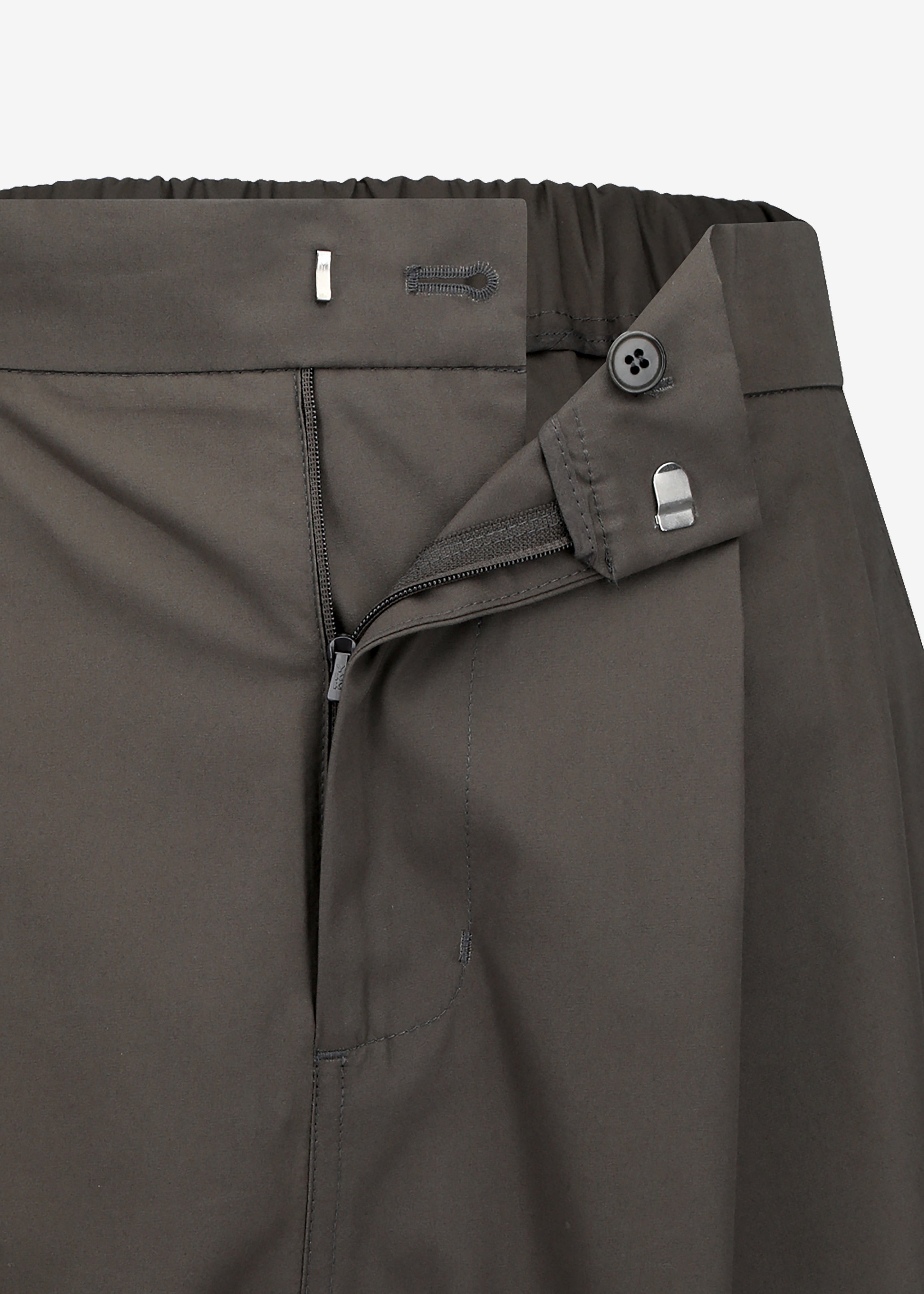 Amomento Two Tuck Wide Shorts - Brown - 5
