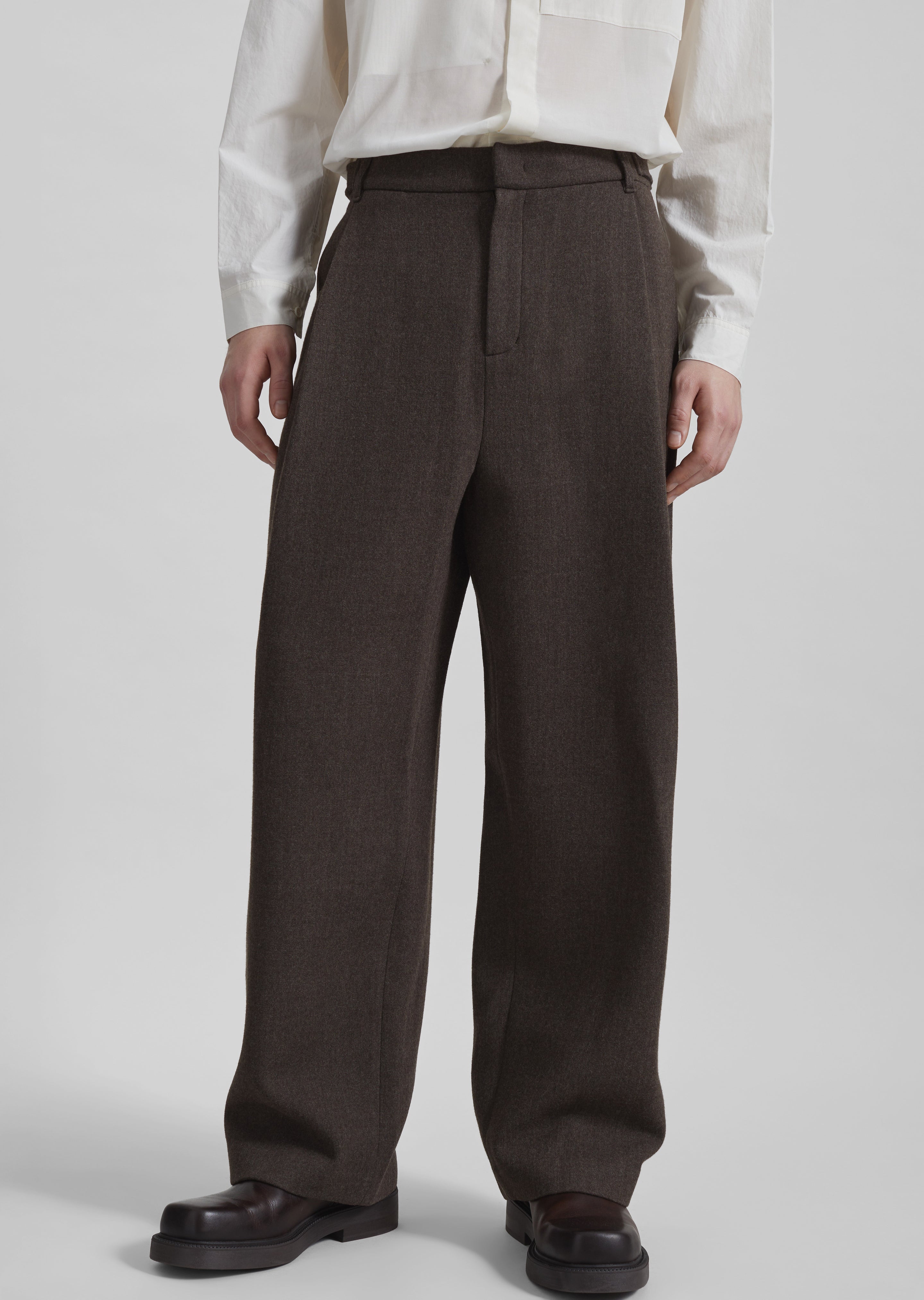 Amomento Wool Martin Pants - Brown – The Frankie Shop
