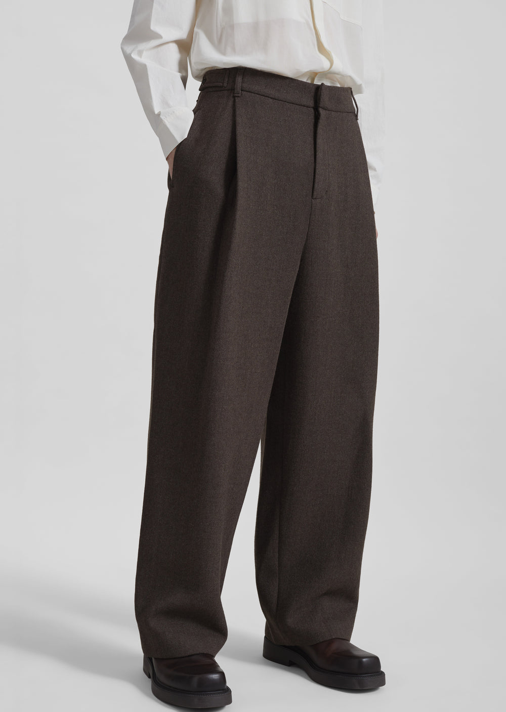 Amomento Wool Martin Pants - Brown