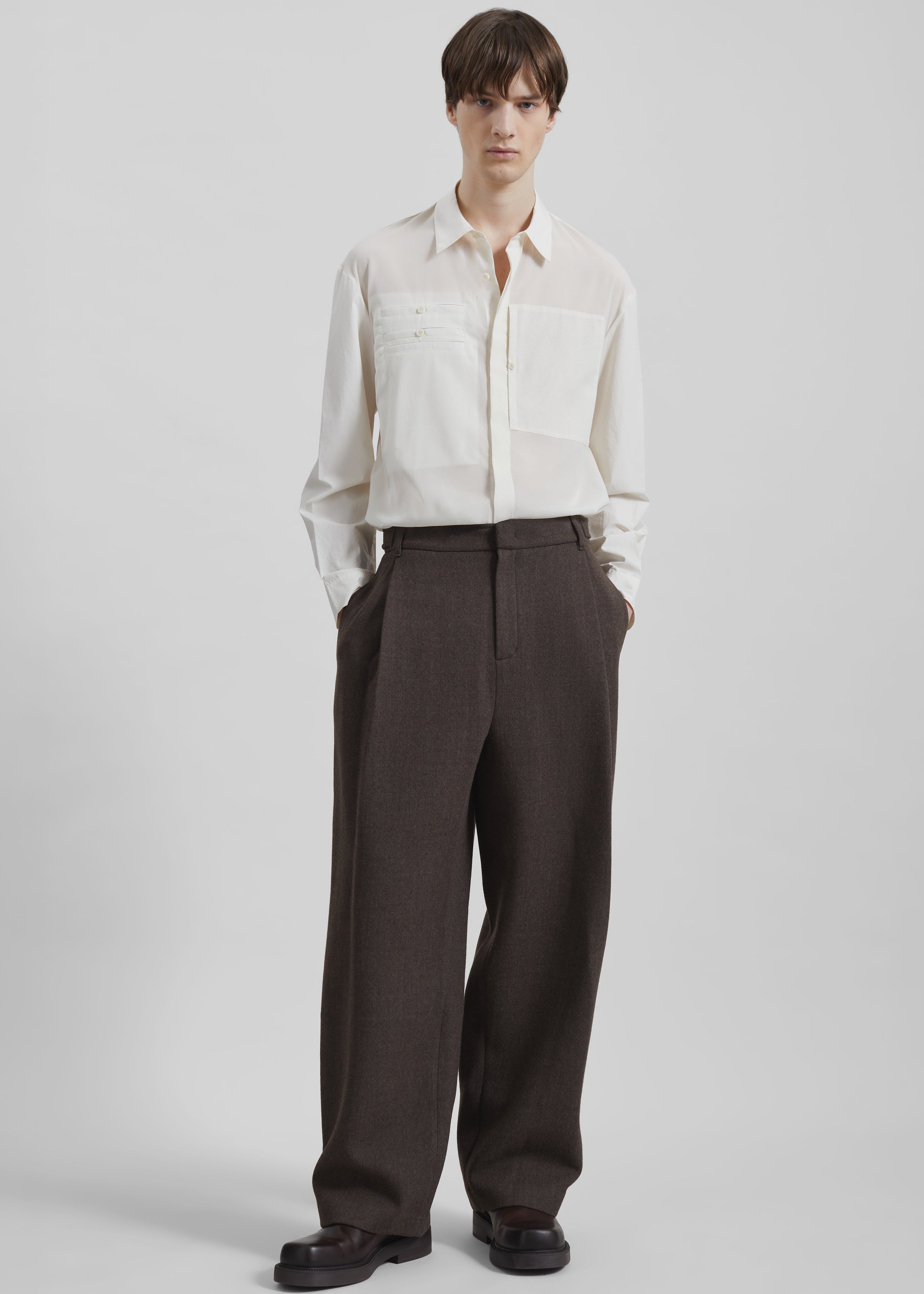 Amomento Wool Martin Pants - Brown – The Frankie Shop