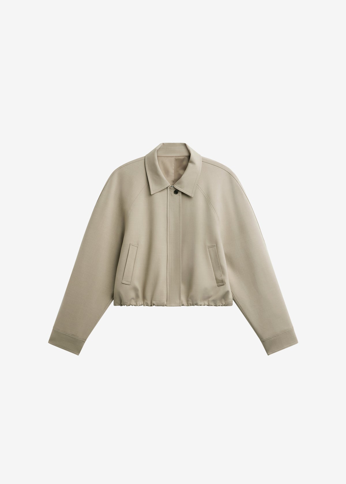 Ancona Curved Blouson - Beige - 8