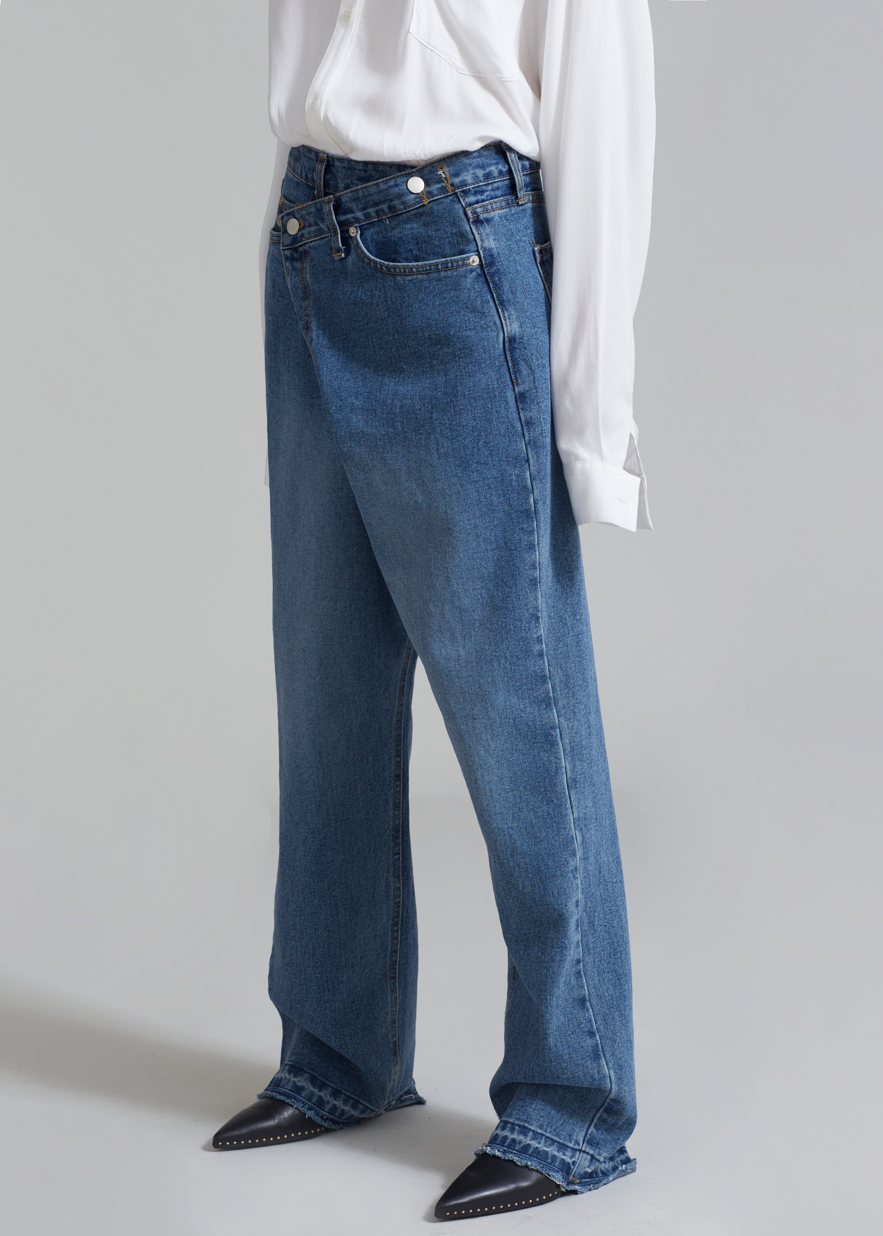 Andrea Denim Pants - Medium Wash – The Frankie Shop