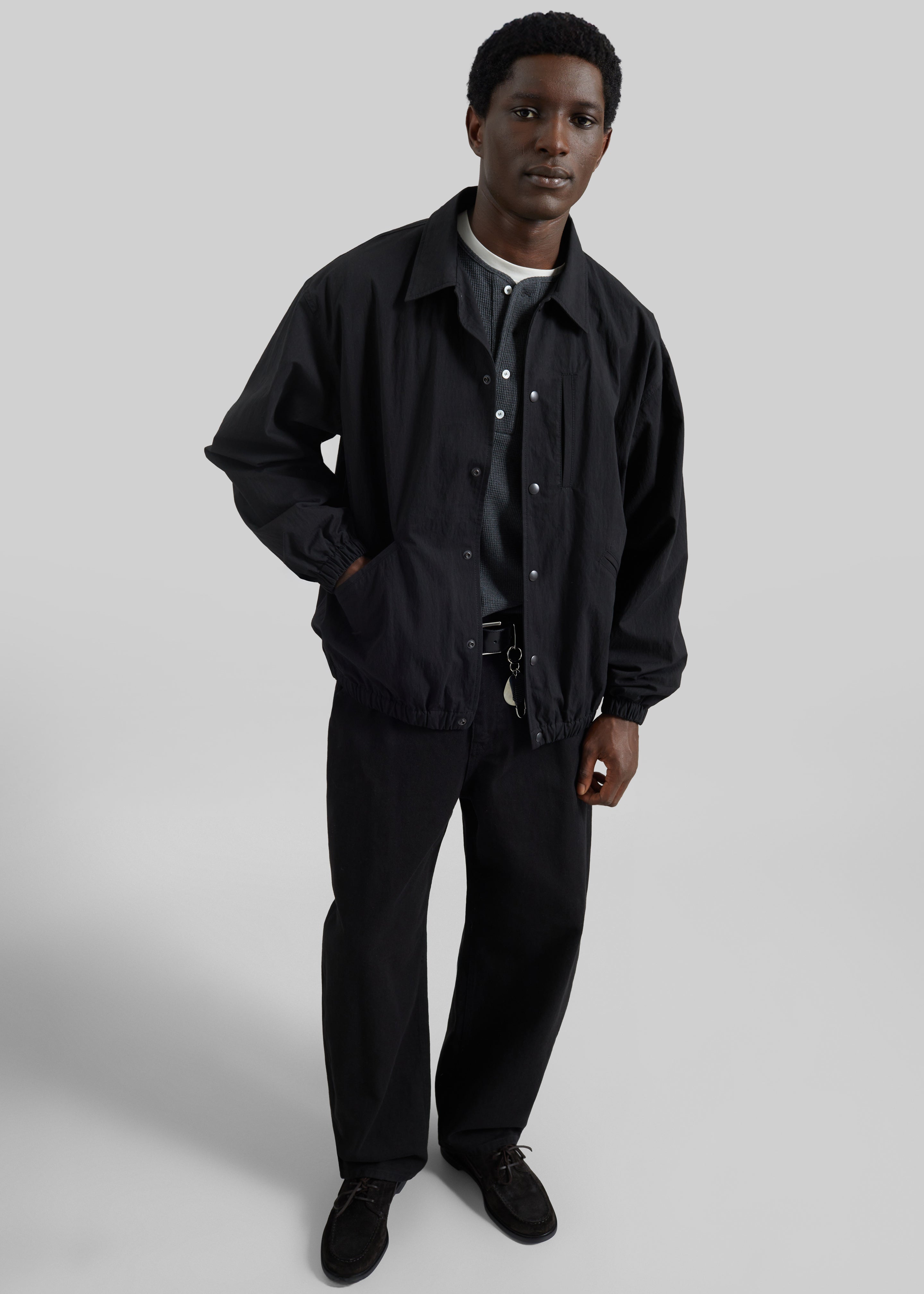 Andres Coach Jacket - Black – The Frankie Shop