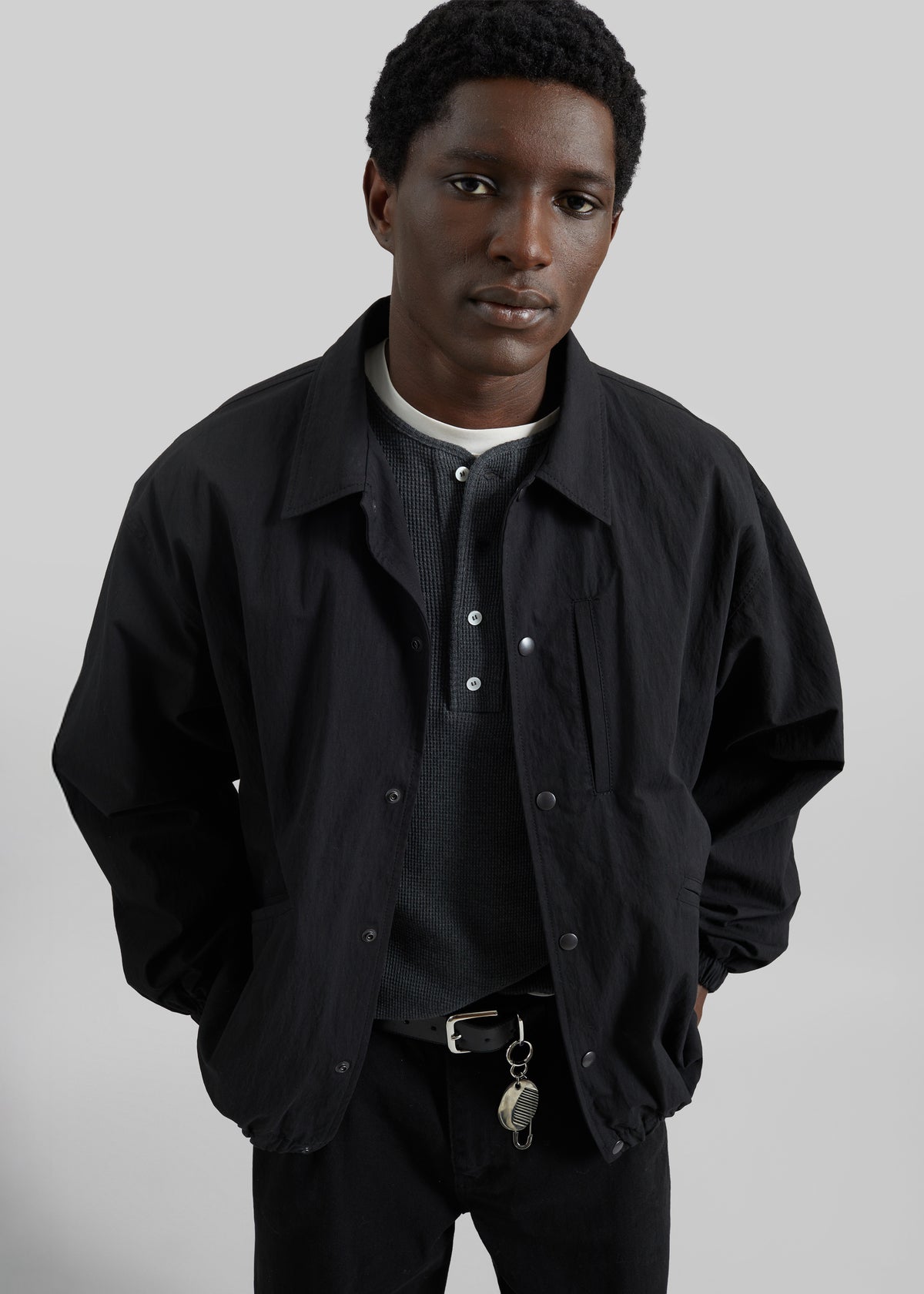 Andres Coach Jacket - Black - 6