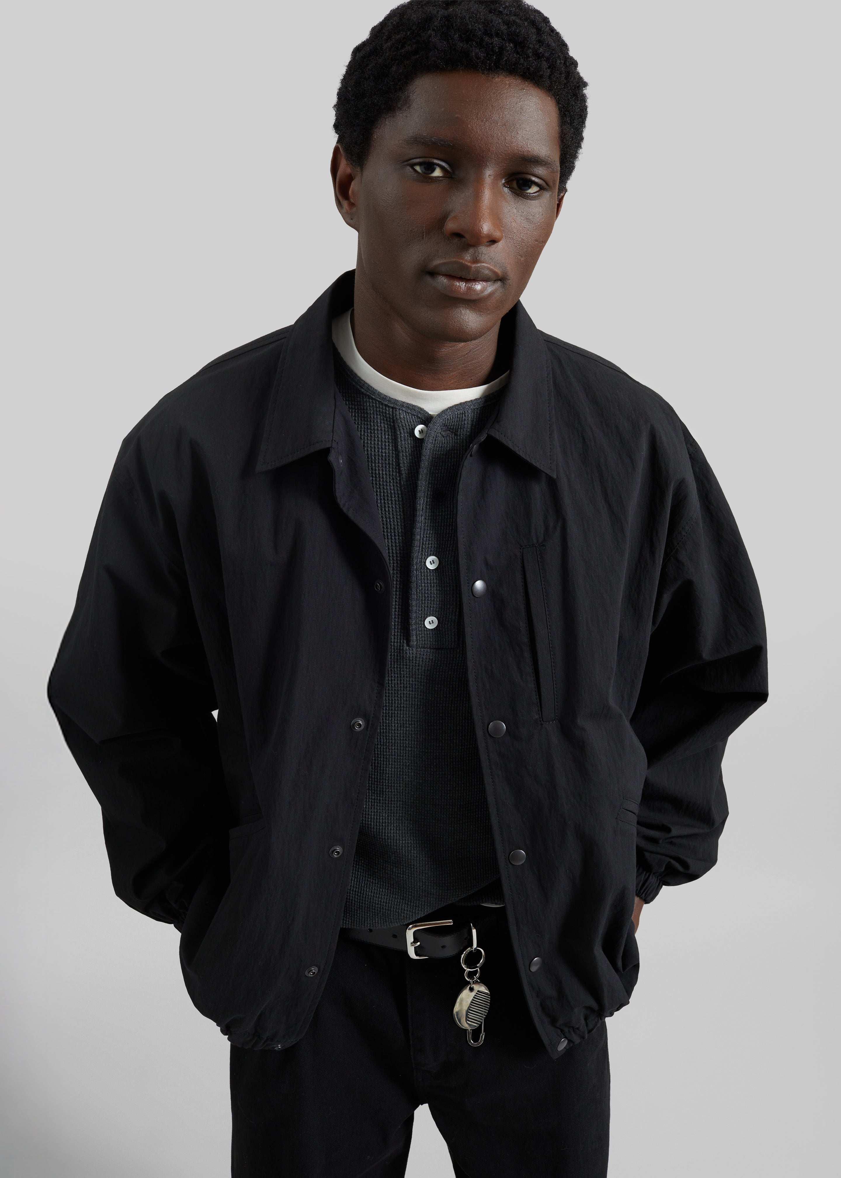Andres Coach Jacket - Black - 6