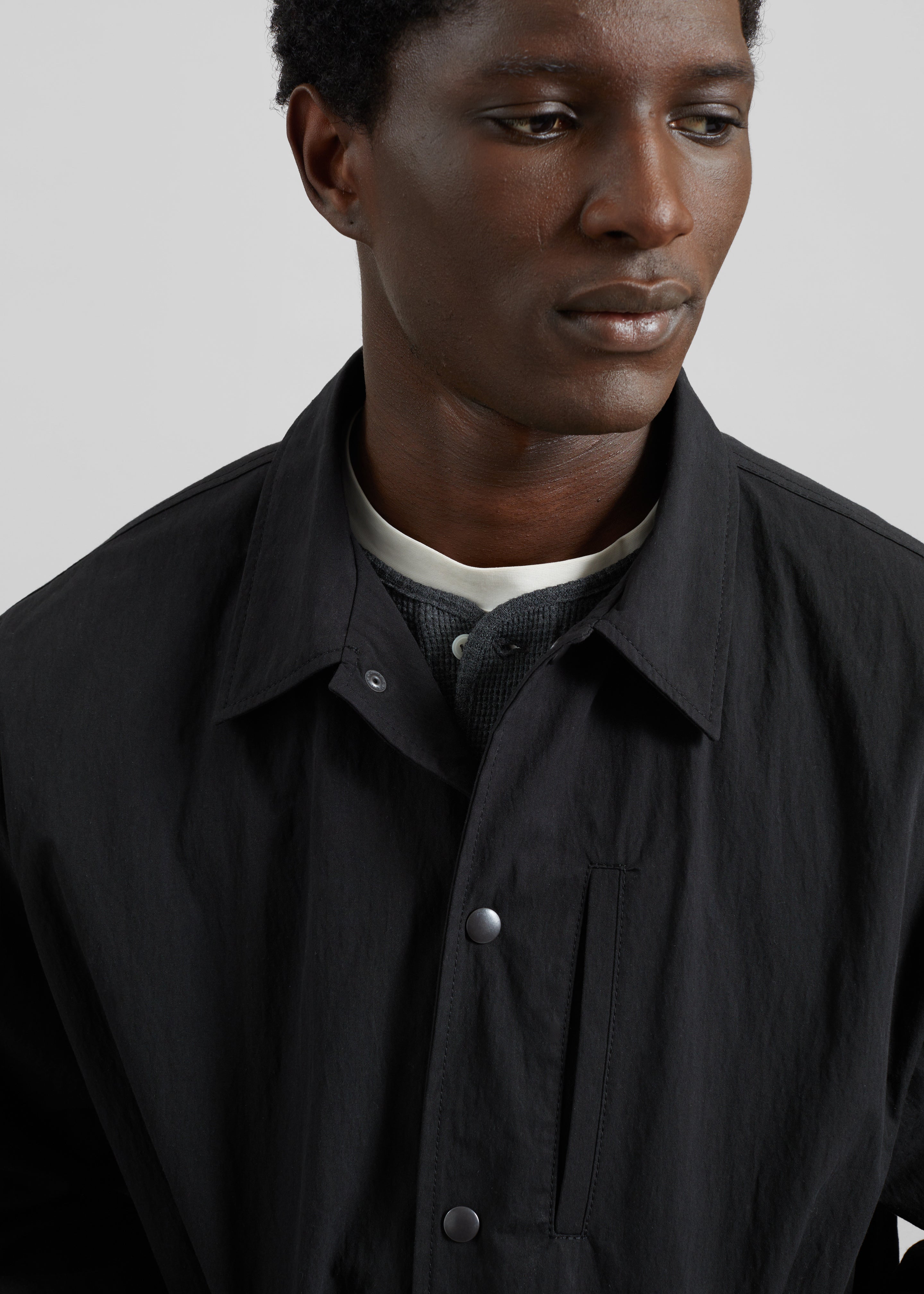 Andres Coach Jacket - Black – The Frankie Shop