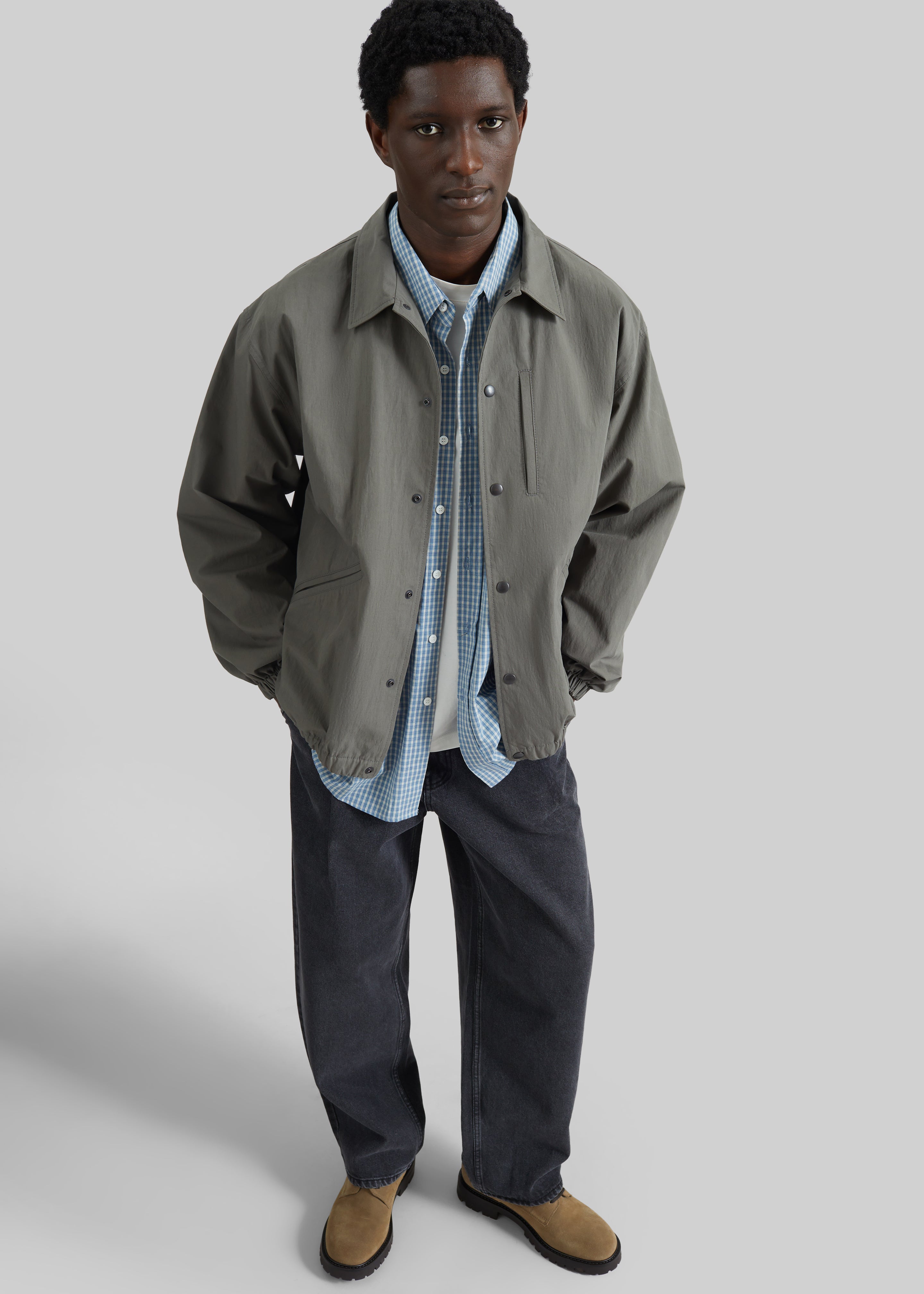 Andres Coach Jacket - Pale Olive - 2